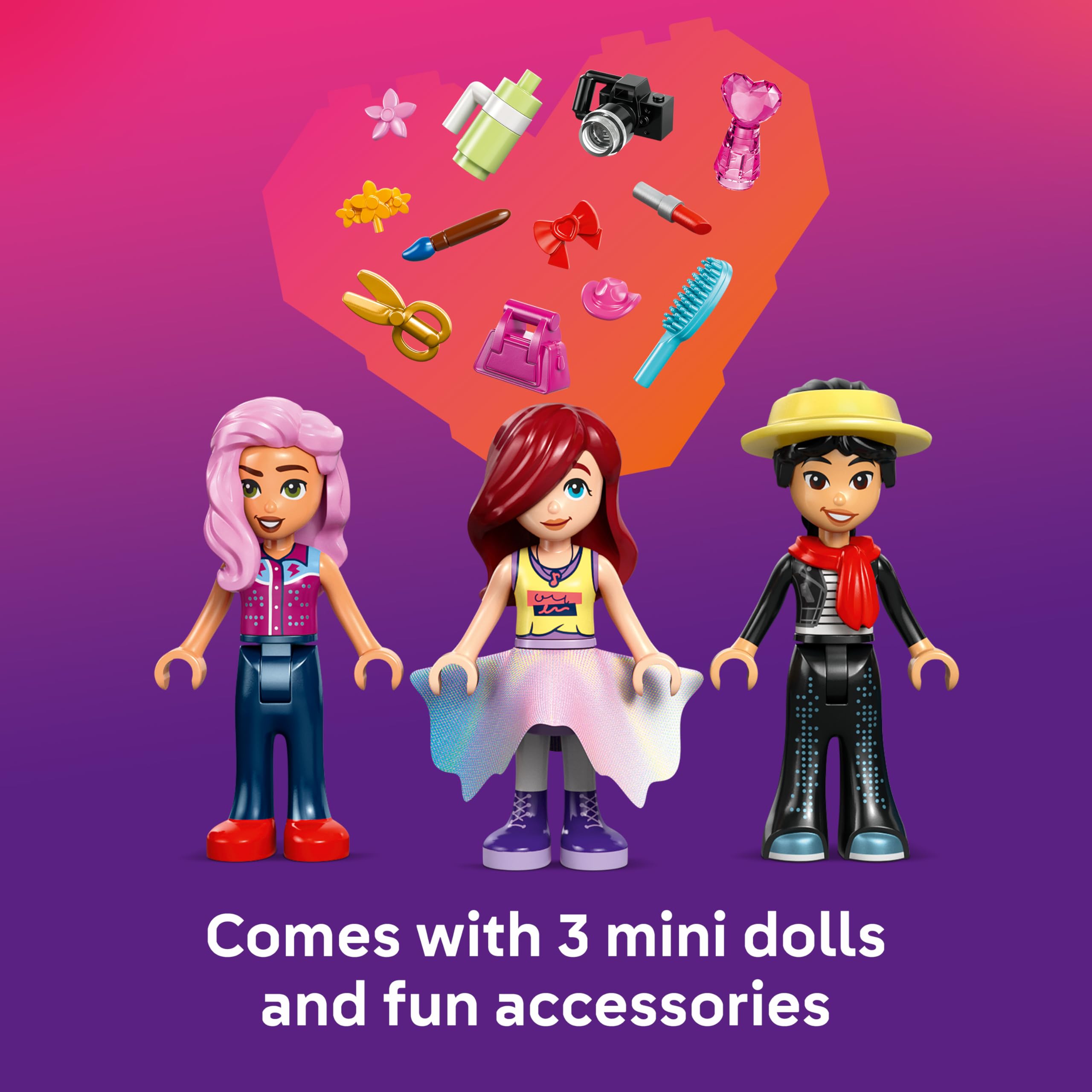 LEGO Friends Heartlake City Fashion Show Building Set - 3 Mini Dolls, Catwalk, Vanity Table | Ages 7+ 5