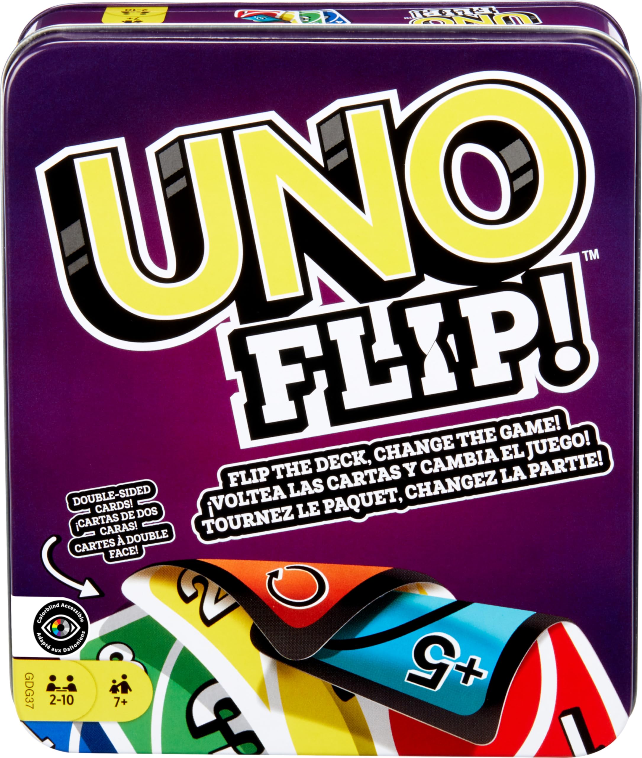 Mattel Games UNO FLIP! Family Card Game GDG37 | 112 Cards | Ages 7+ 1