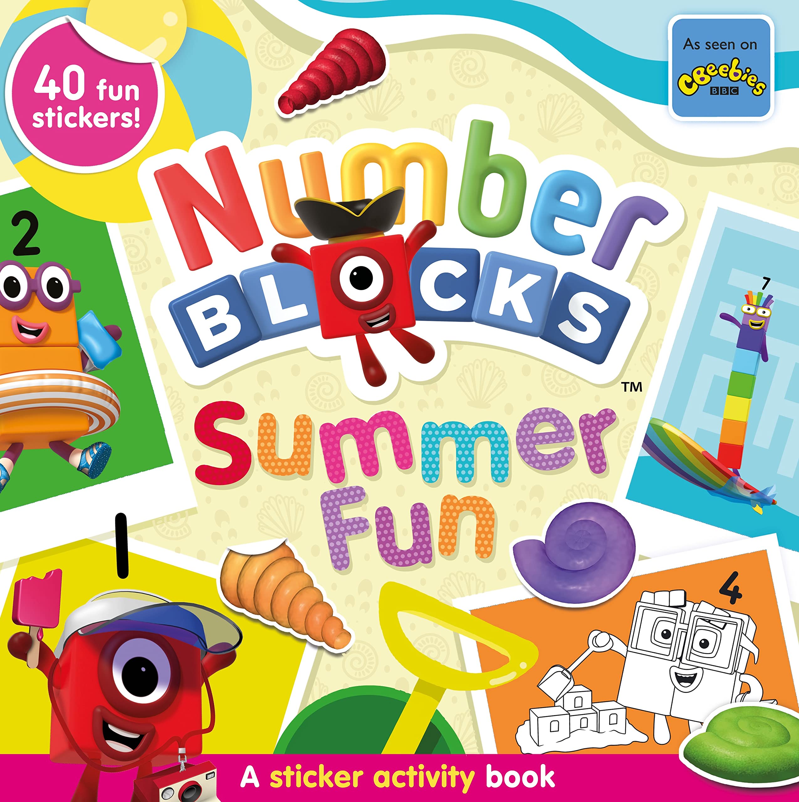 Sweet Cherry Publishing Numberblocks Summer Fun Sticker Activity Book | Ages 3-6 | 32 Pages 1