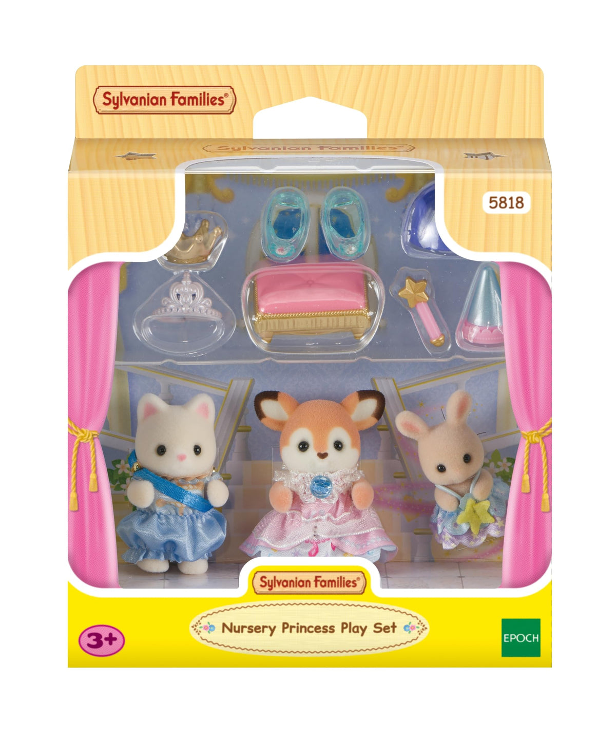 Sylvanian Families Nursery Princess Play Set - 3 Babies, Ages 3+ | Dollhouse Playset