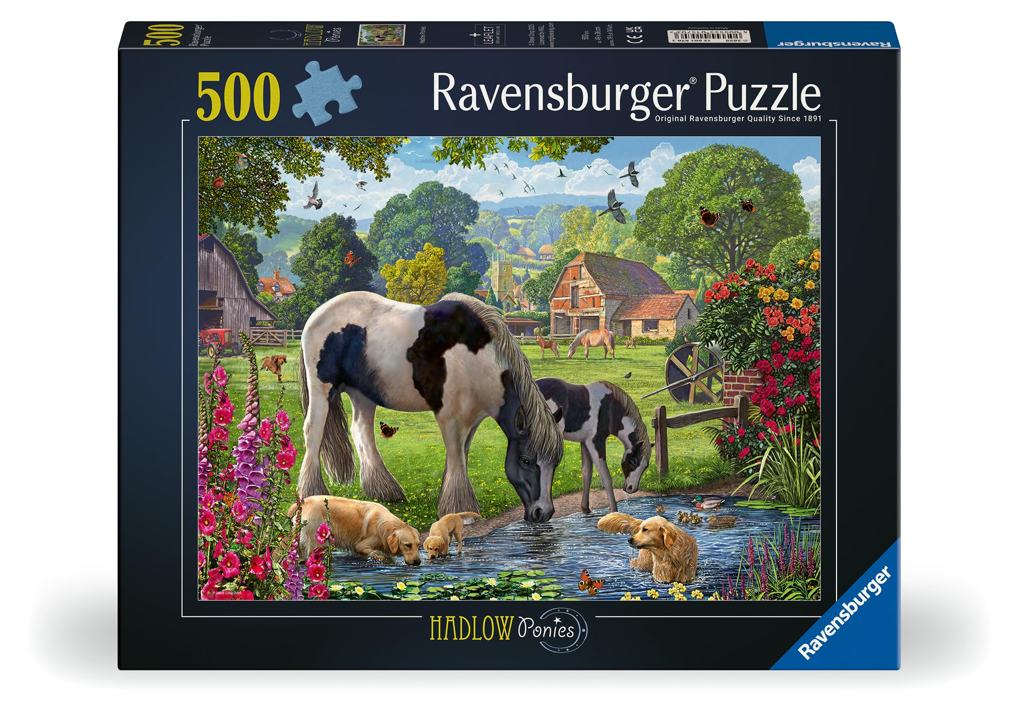 Ravensburger Hadlow Ponies Jigsaw Puzzle - 500 Pieces for Adults and Kids 10+