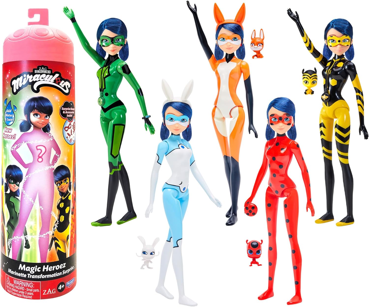 Miraculous Ladybug Magic Heroez Reveal Colour Change Doll - Bandai, 4+ Years 1