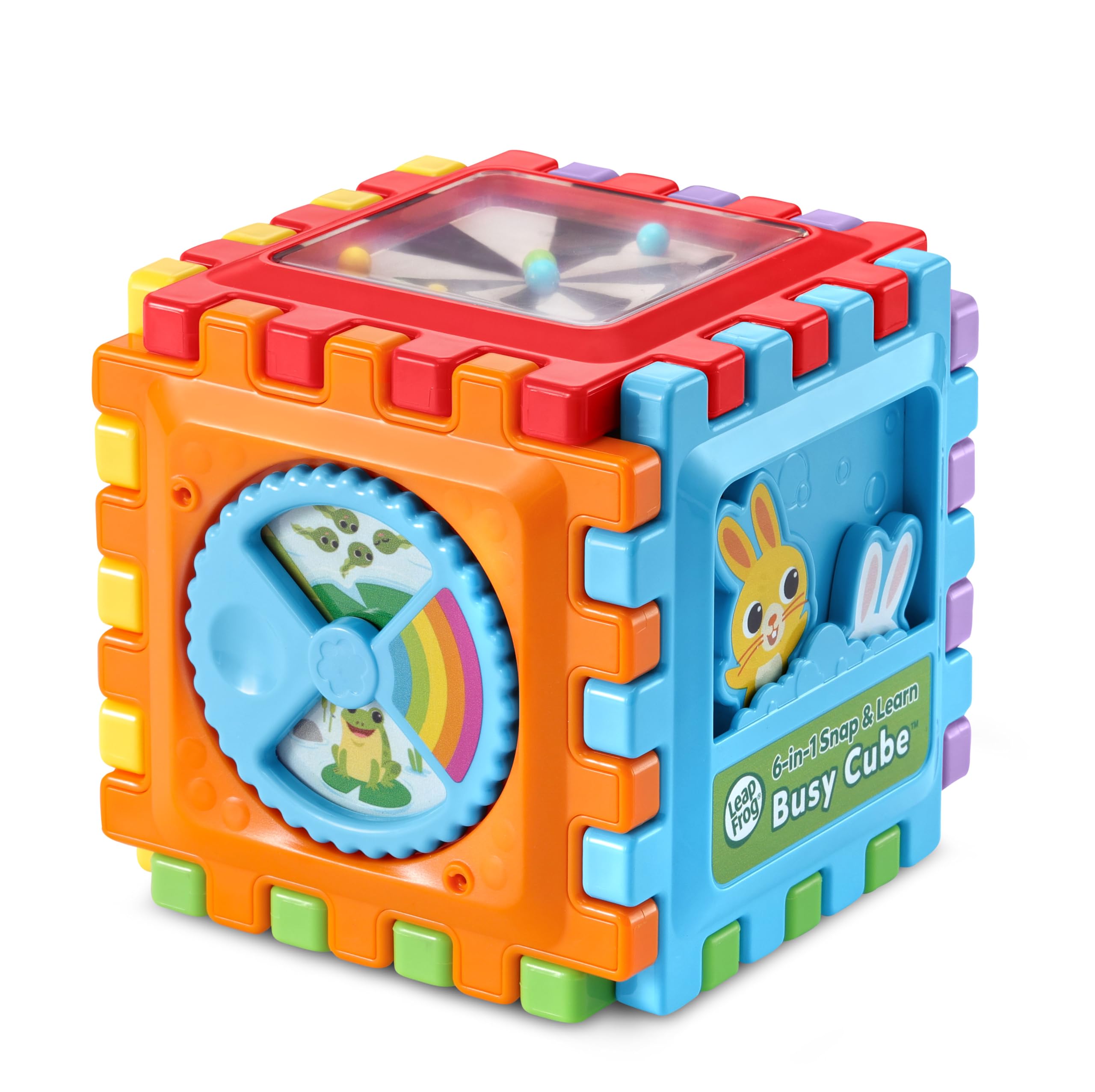LeapFrog 6-in-1 Snap & Learn Busy Cube - Ages 12 Months+ | Multicolor Plastic