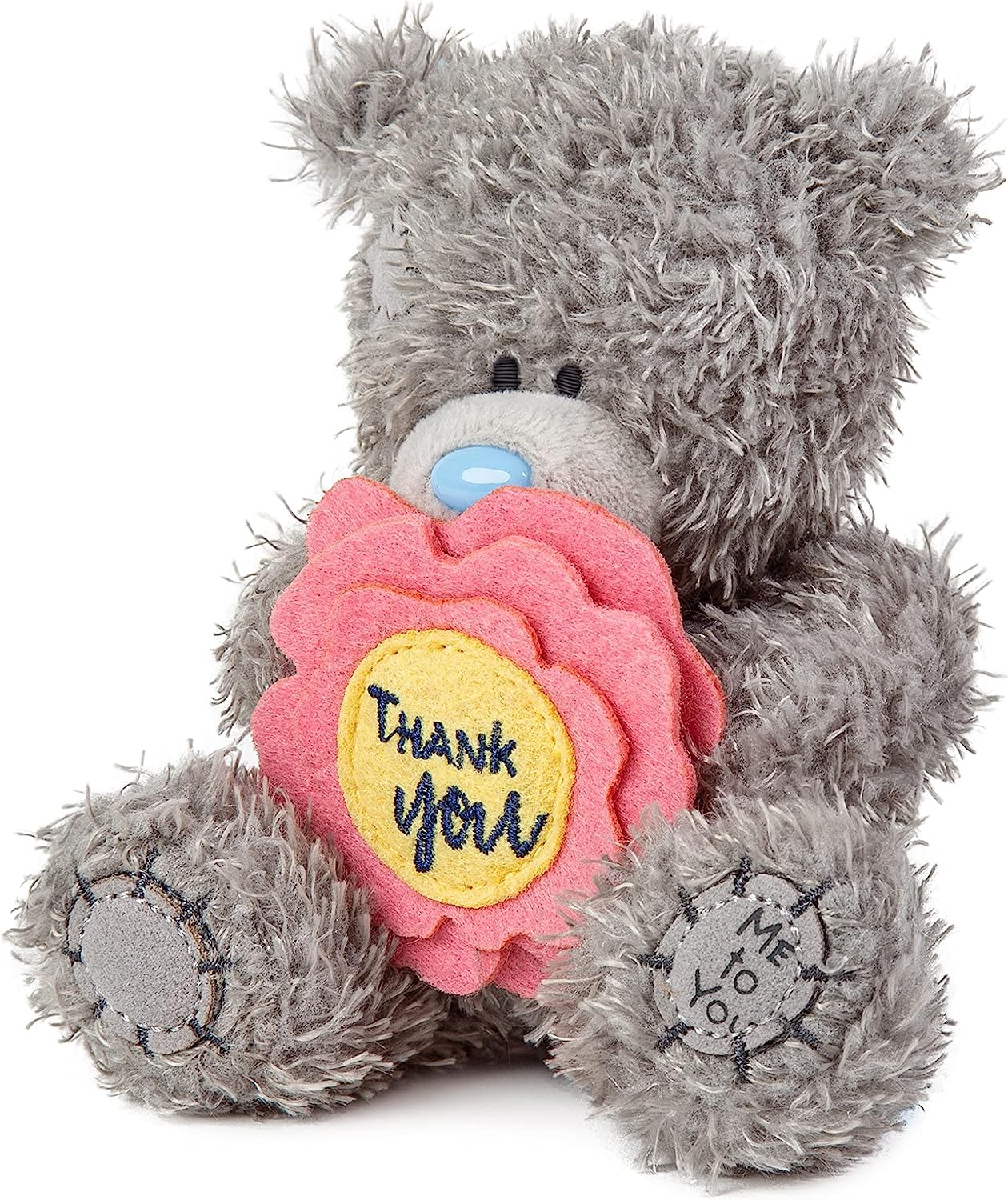 Me to You Tatty Teddy Bear - Thank You Flower | 10cm Height | Unisex Adult