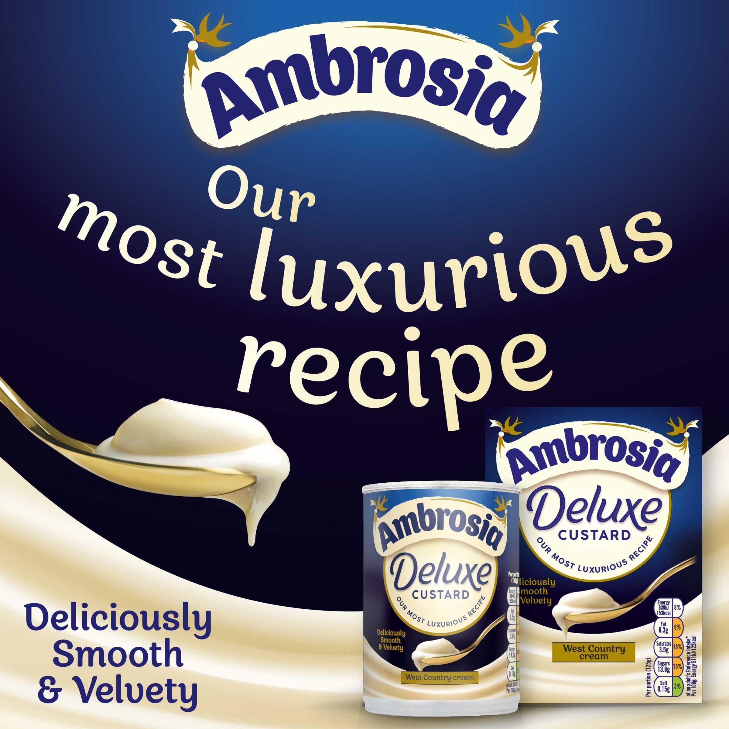 Ambrosia Deluxe Instant Custard Pots, Madagascan Vanilla, Pack of 8 (2 x 120g Pots) 5