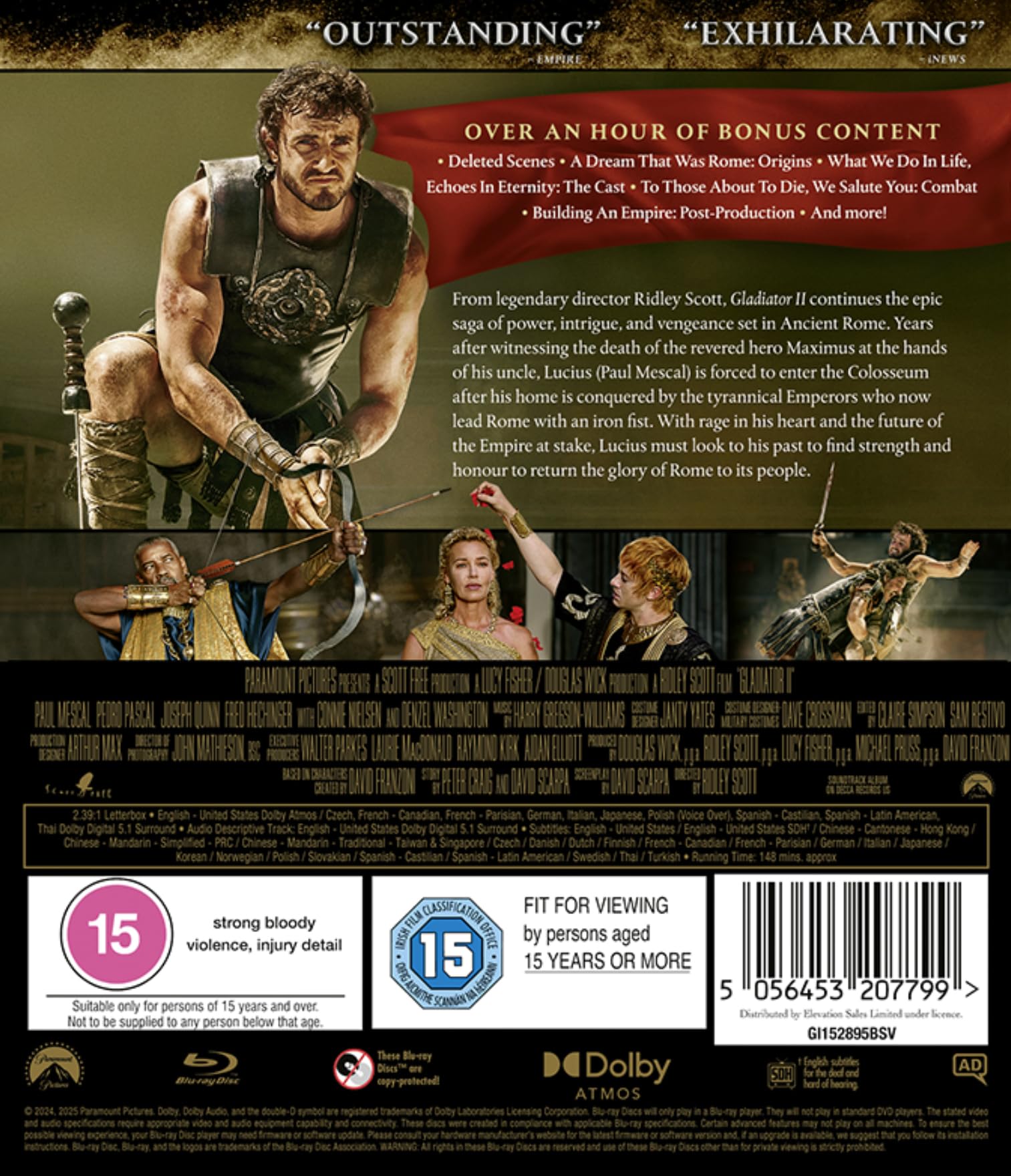 Gladiator II [Blu-ray] [Region A & B & C]