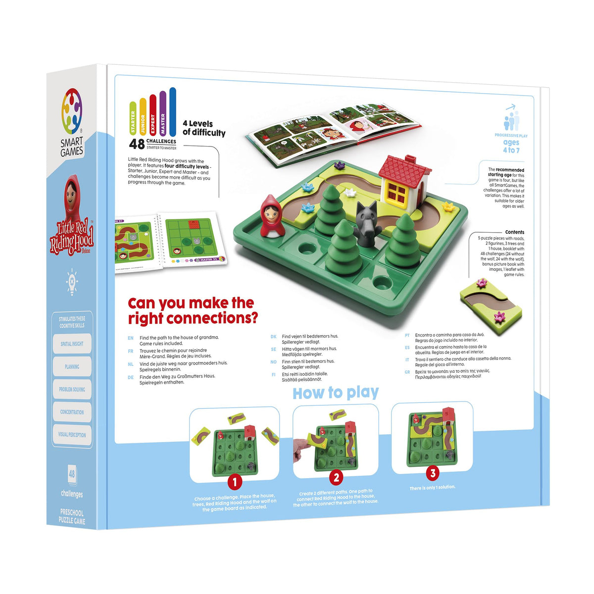 SmartGames Little Red Riding Hood Board Game - 48 Challenges, 1 Player