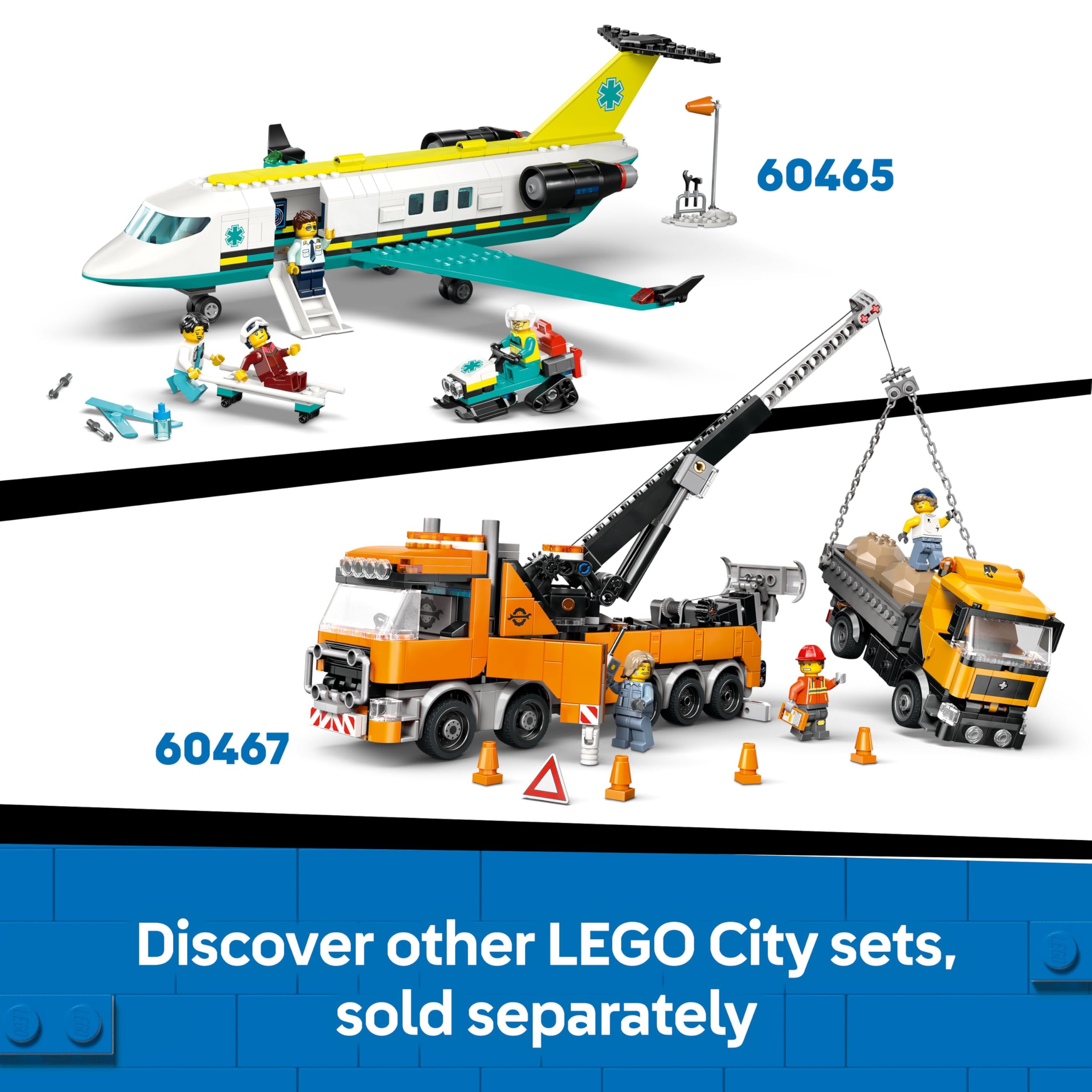 LEGO CITY Yellow Bulldozer 60466 Building Set | Ages 8+ | Includes 3 Minifigures 7