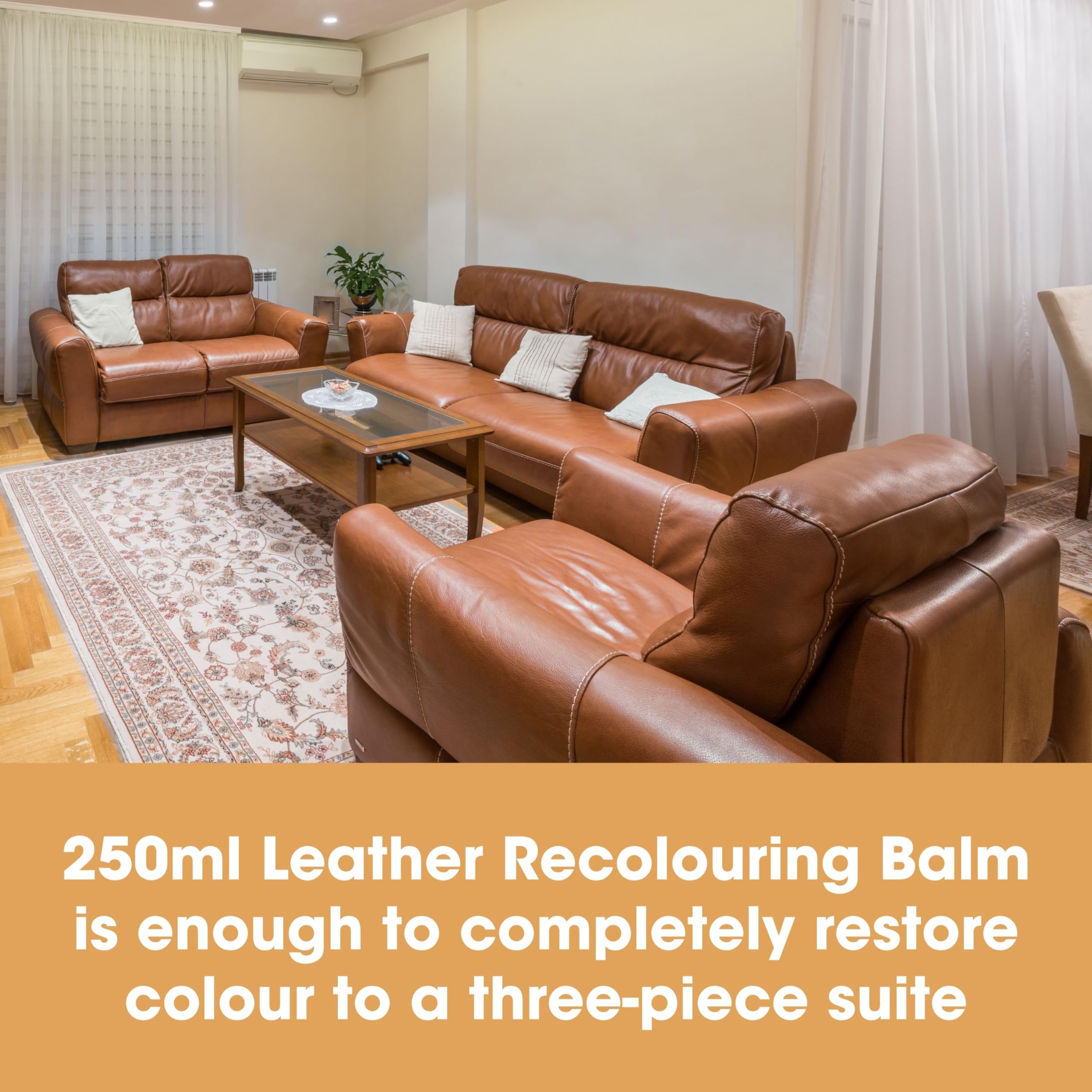 Furniture Clinic Leather Recolouring Balm - Navy Blue for Sofas, Car Seats & Shoes 8