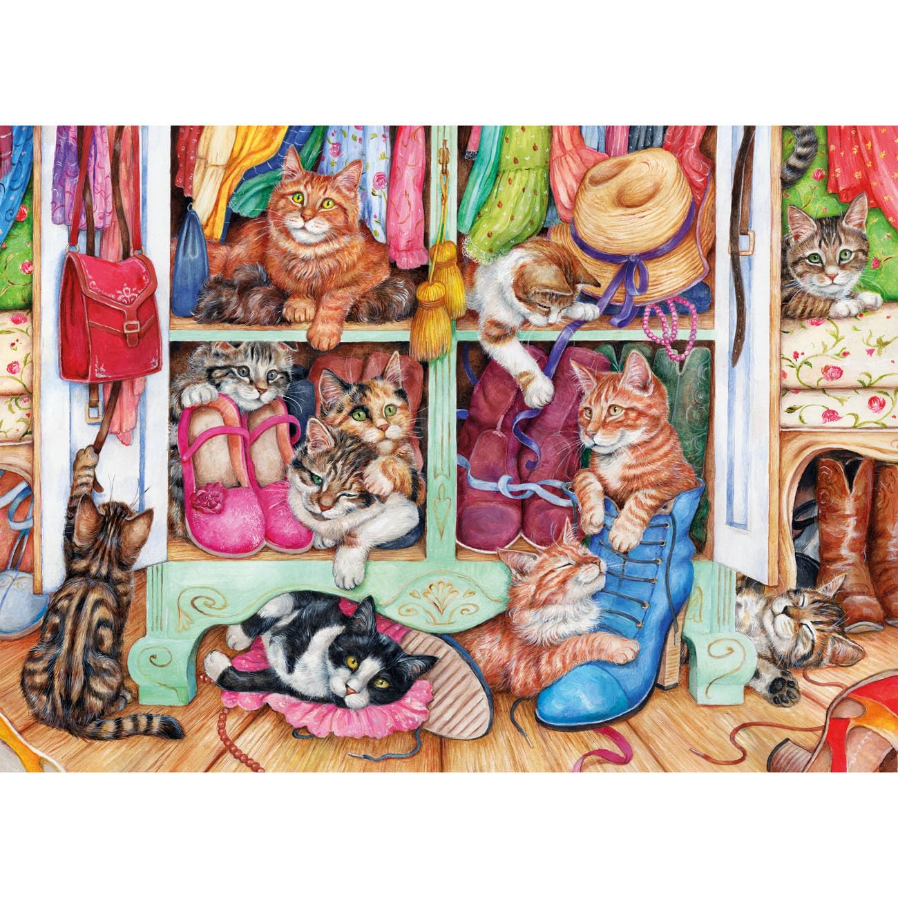 Gibsons Puss in Boots 1000 Piece Jigsaw Puzzle for Adults by Debbie Cook | 68 x 49 cm 5