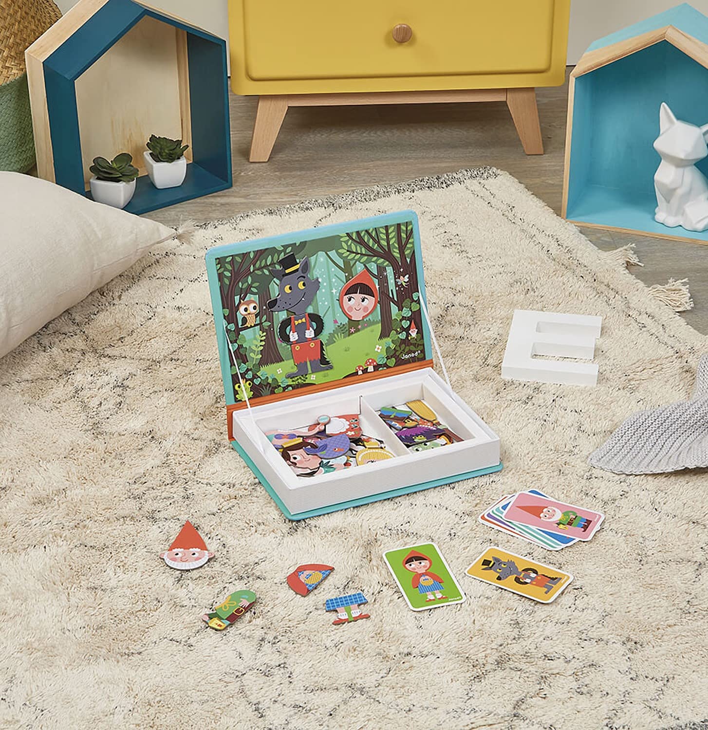Janod Magneti'Book Story Book - 40-Piece Magnetic Educational Set | Ages 3+ 2