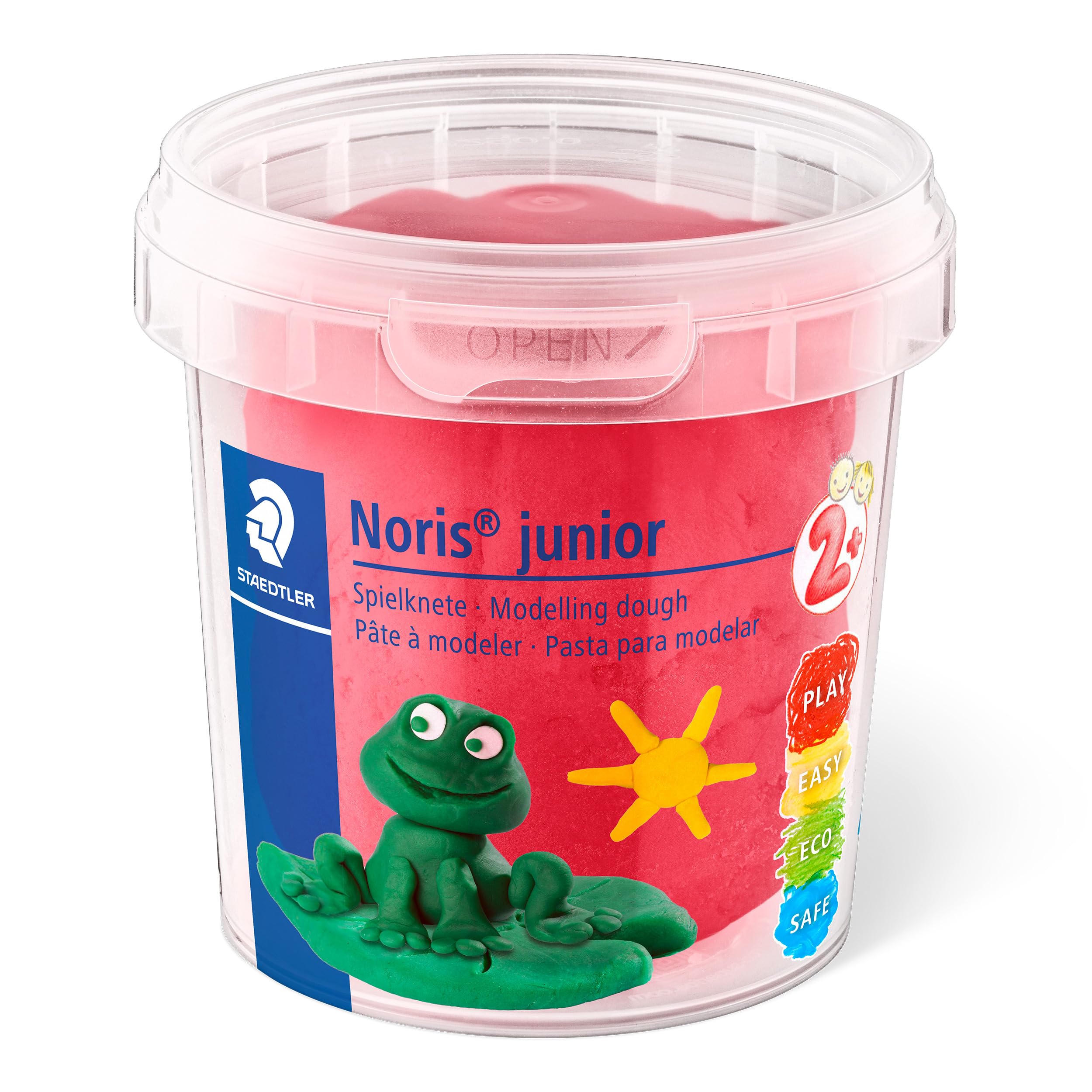 STAEDTLER Noris Junior Modelling Dough - 4 Assorted Colours Set | Non-Toxic Clay for Toddlers 5