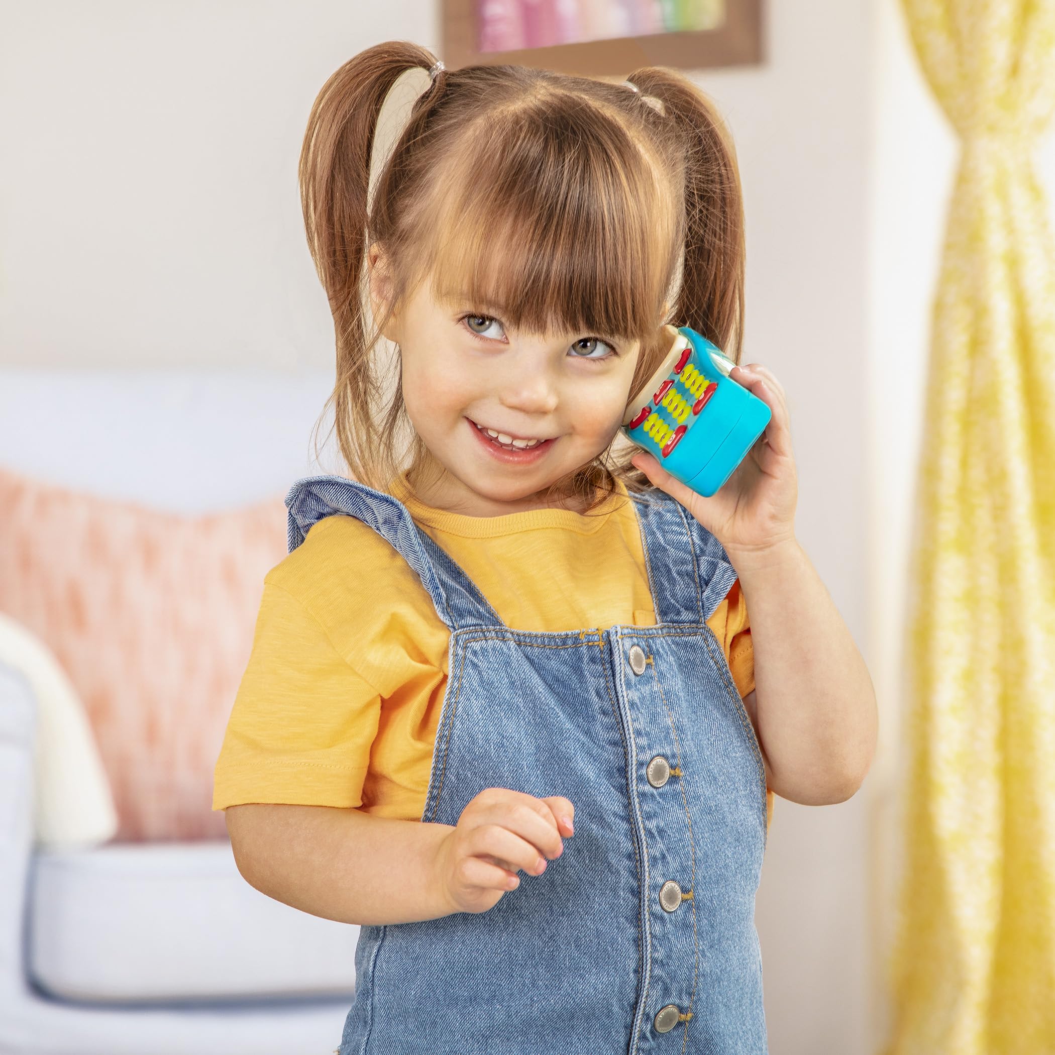 Battat Sensory Pretend Phone & Keychain Toy - Light-Up Electronic Playset for Toddlers 18 Months+ 7