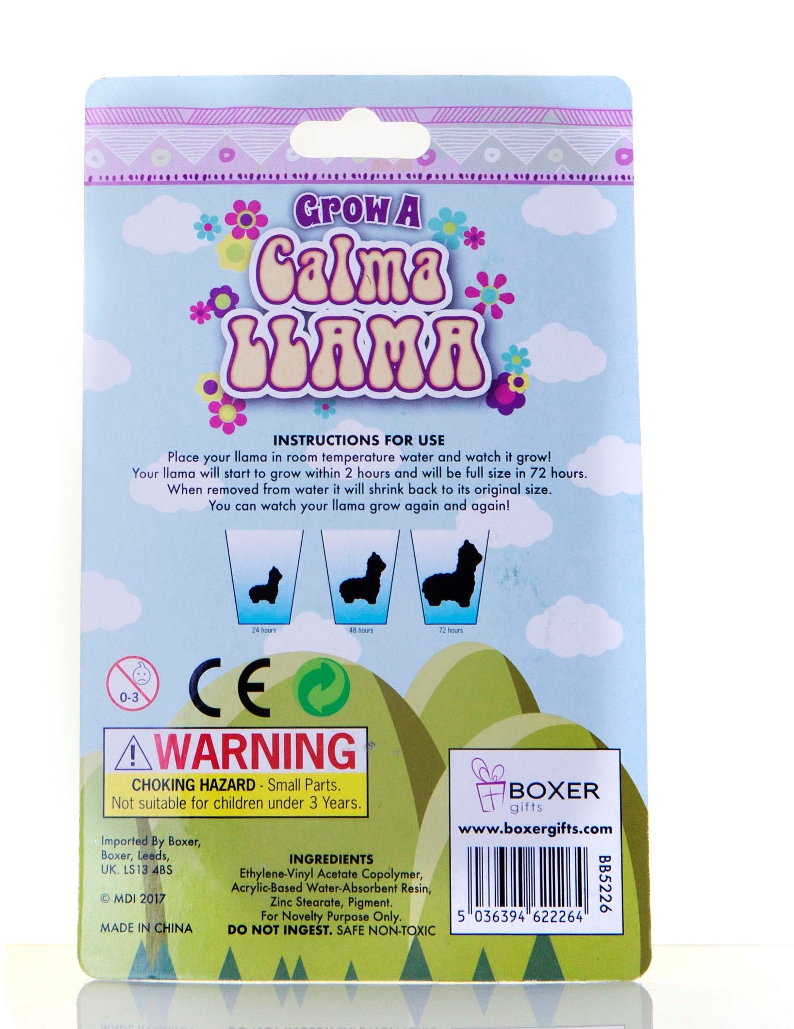 Grow A Llama Toy - Expands Up to 6x Size, Reusable Water-Activated Figure for Kids 7