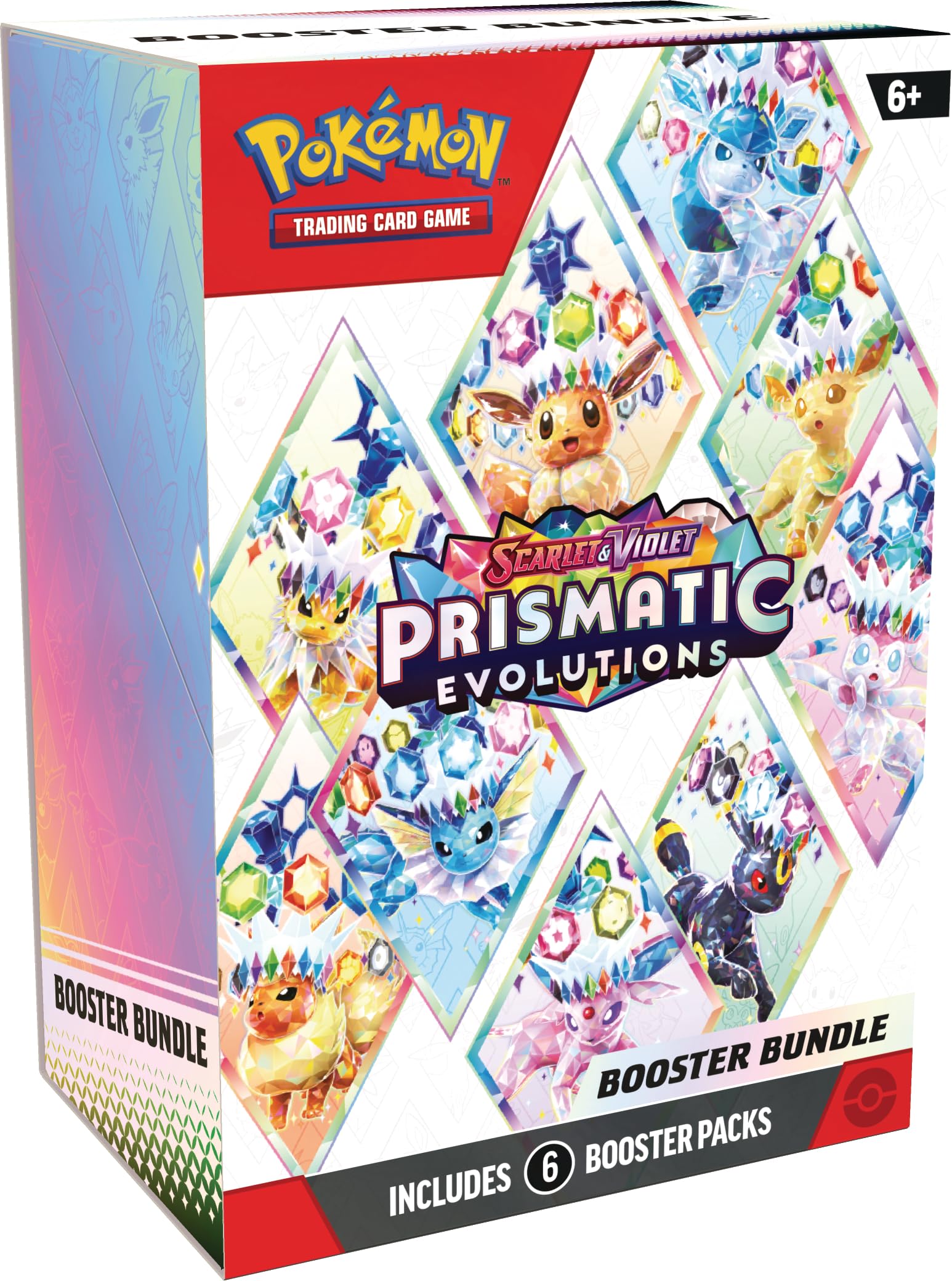 Pokémon TCG: Scarlet & Violet—Prismatic Evolutions Booster Bundle - 6 Booster Packs | English | 2025 Release 1