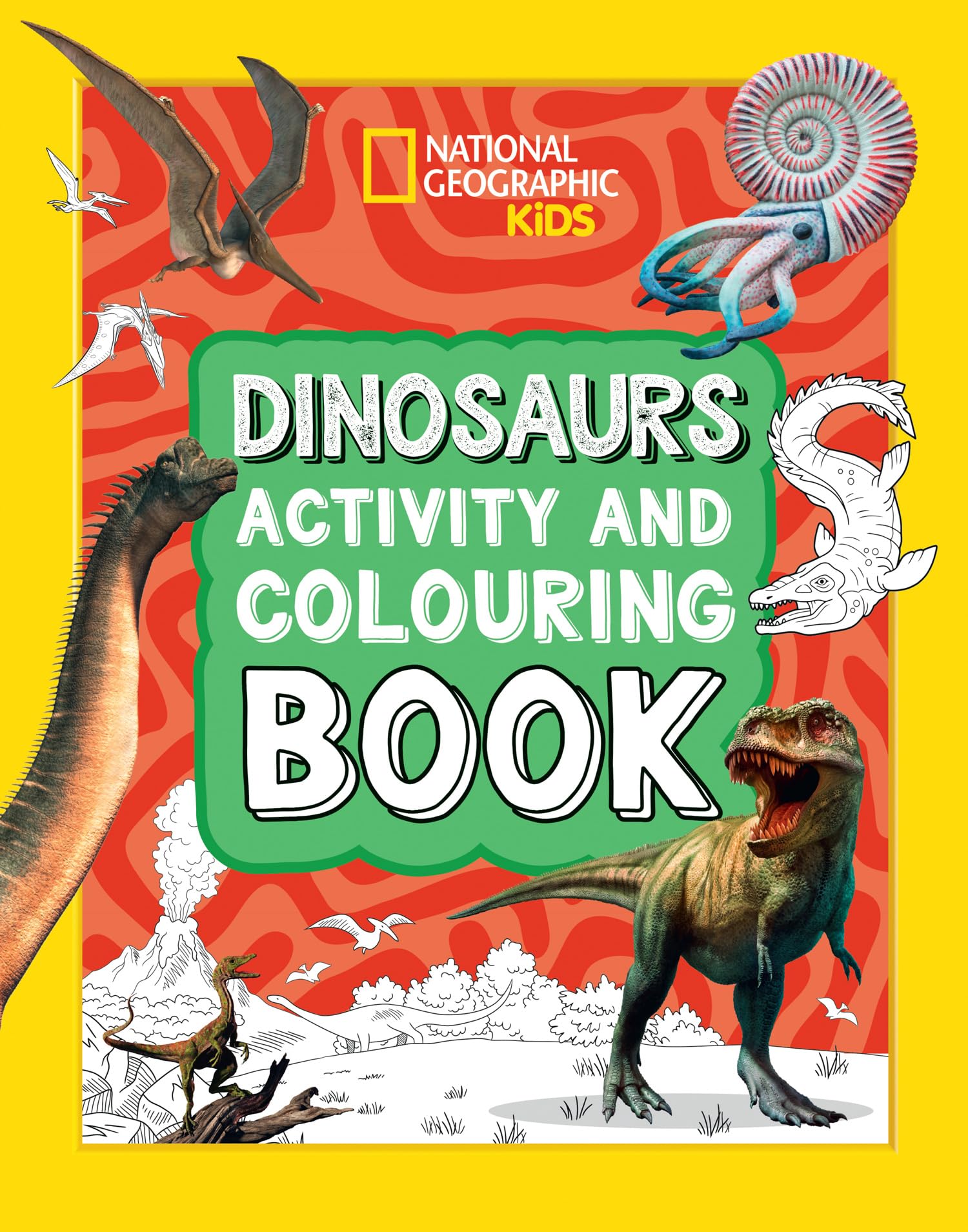 Collins Dinosaurs Activity and Colouring Book by National Geographic Kids | Paperback, 48 Pages 1