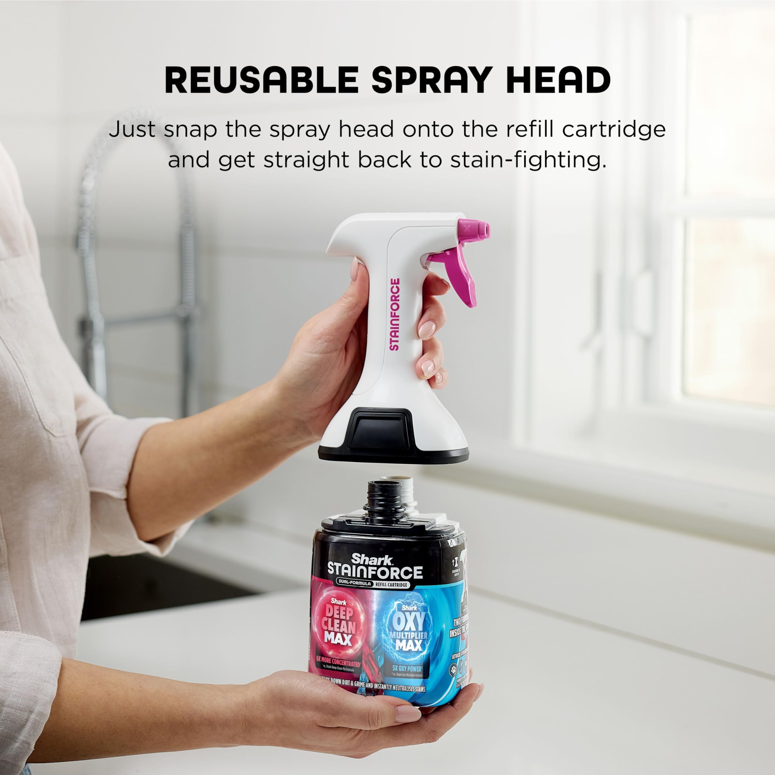 Shark StainForce Dual-Formula Refill Cartridge - 30X Stain-Fighting Power | Eliminates Pet Odours | 600g 5