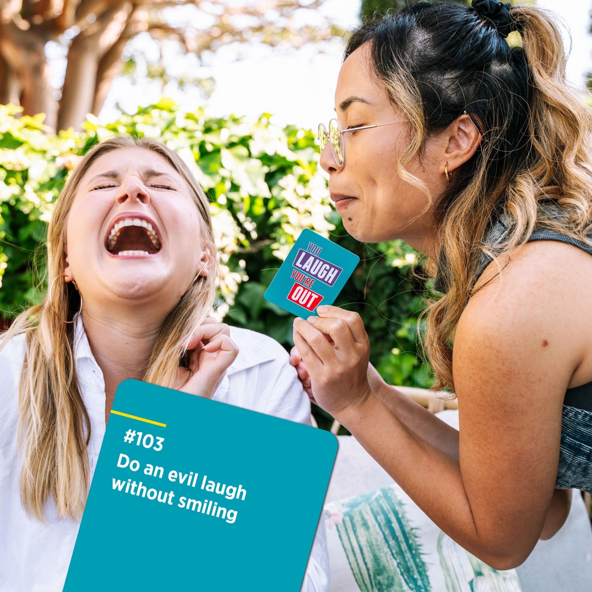 DSS Games You Laugh You're Out Family Party Game | 4+ Players Ages 14+ | Includes 125 Cards 2