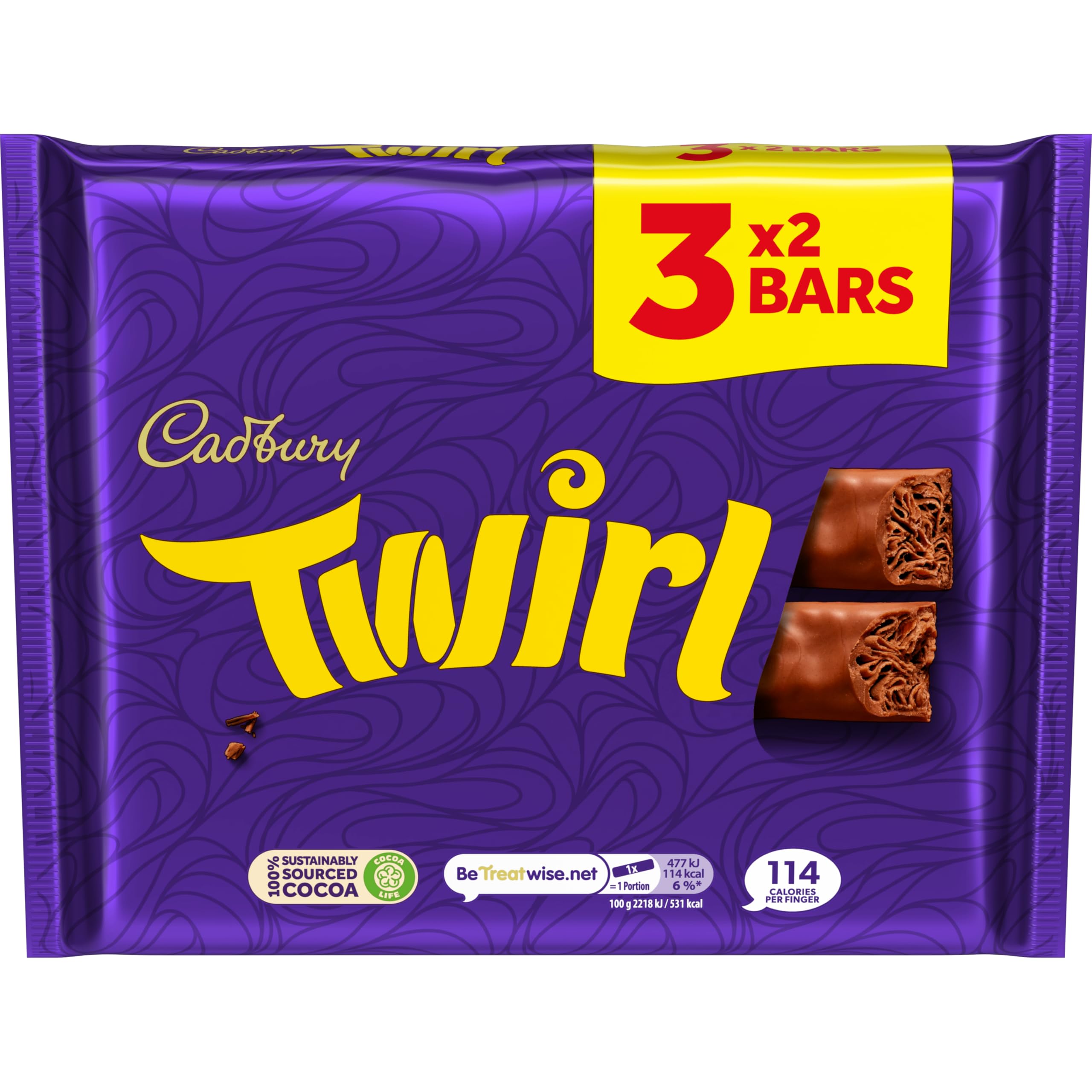 Cadbury - Dairy Milk Twirl Chocolate Bar Multipack (3 x 129g) 6