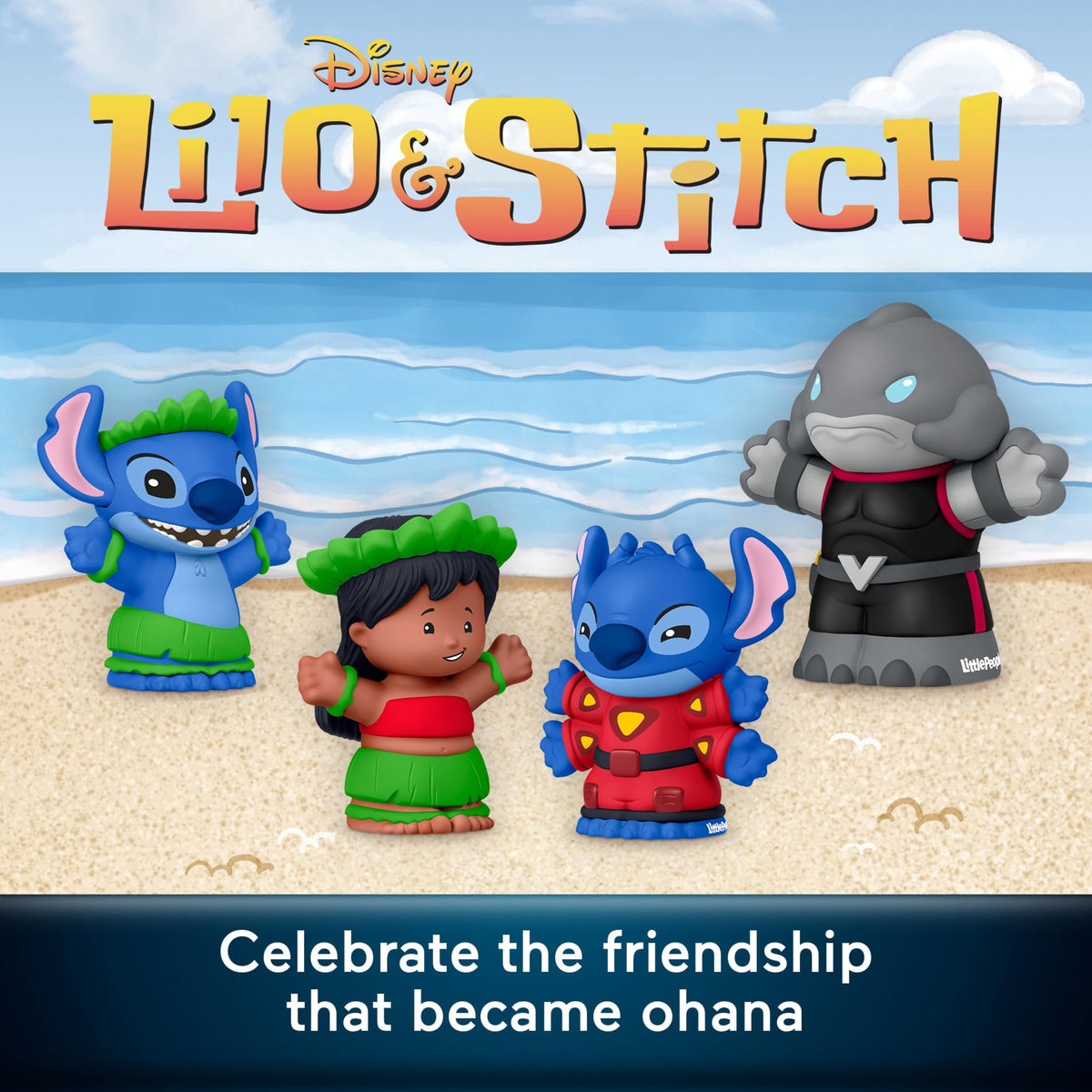 Little People COLLECTOR Disney Lilo & Stitch Special Edition Set - 4 Figures, 2.5 Inches