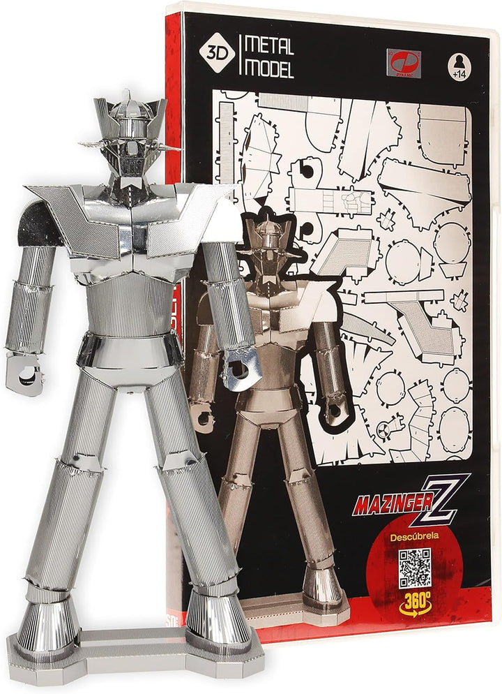 Mazinger Z 3D Metal Puzzle Kit - 72-Piece Building Set for Ages 14+