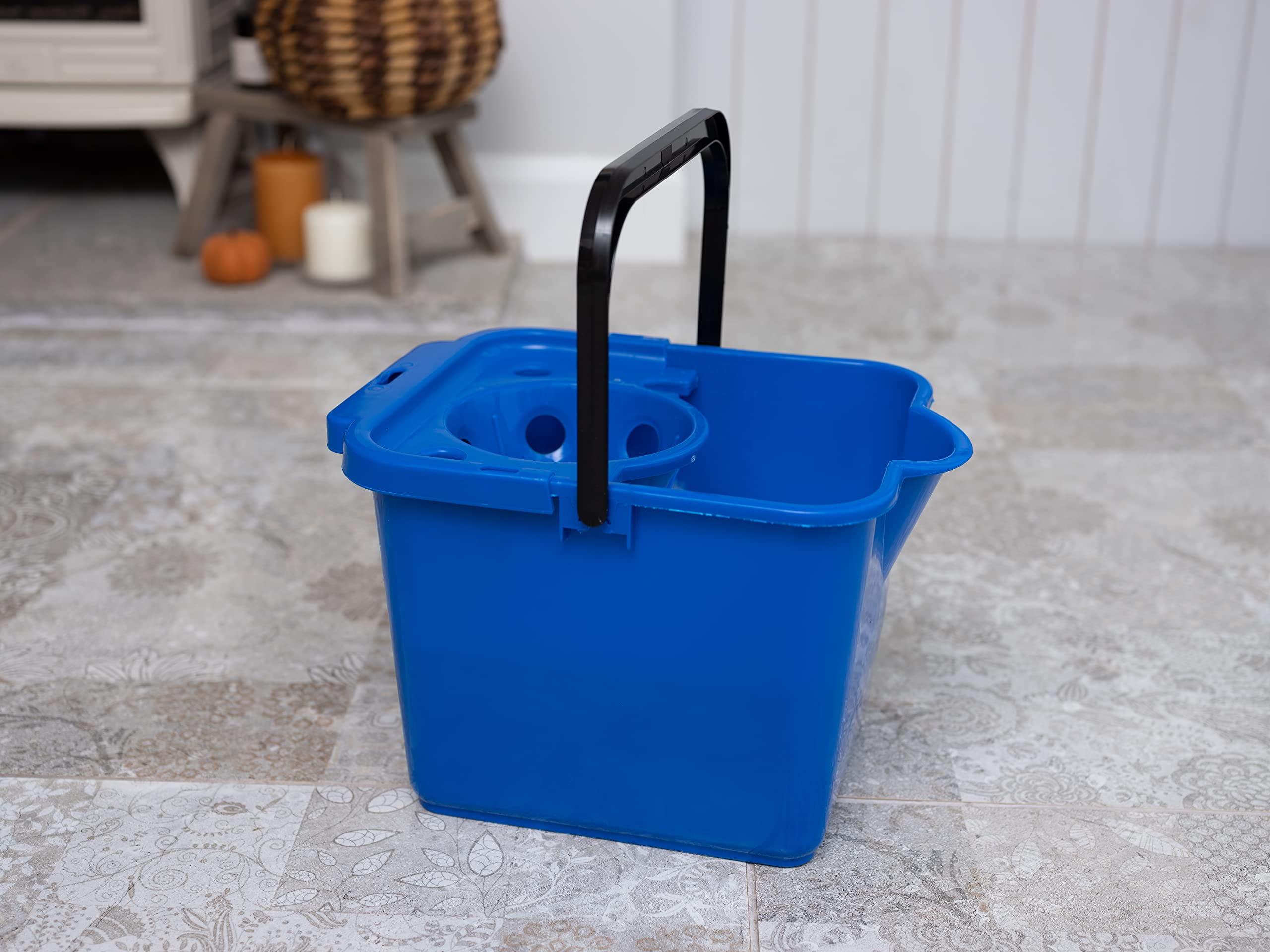 Addis Mop Pail and Wringer - 12L Capacity, Detachable Wringer | Durable Plastic 3