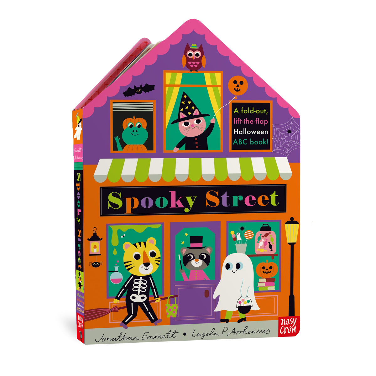 Nosy Crow Spooky Street: A Giant Lift-the-Flap Concertina Book! | Ages 2-5 | English