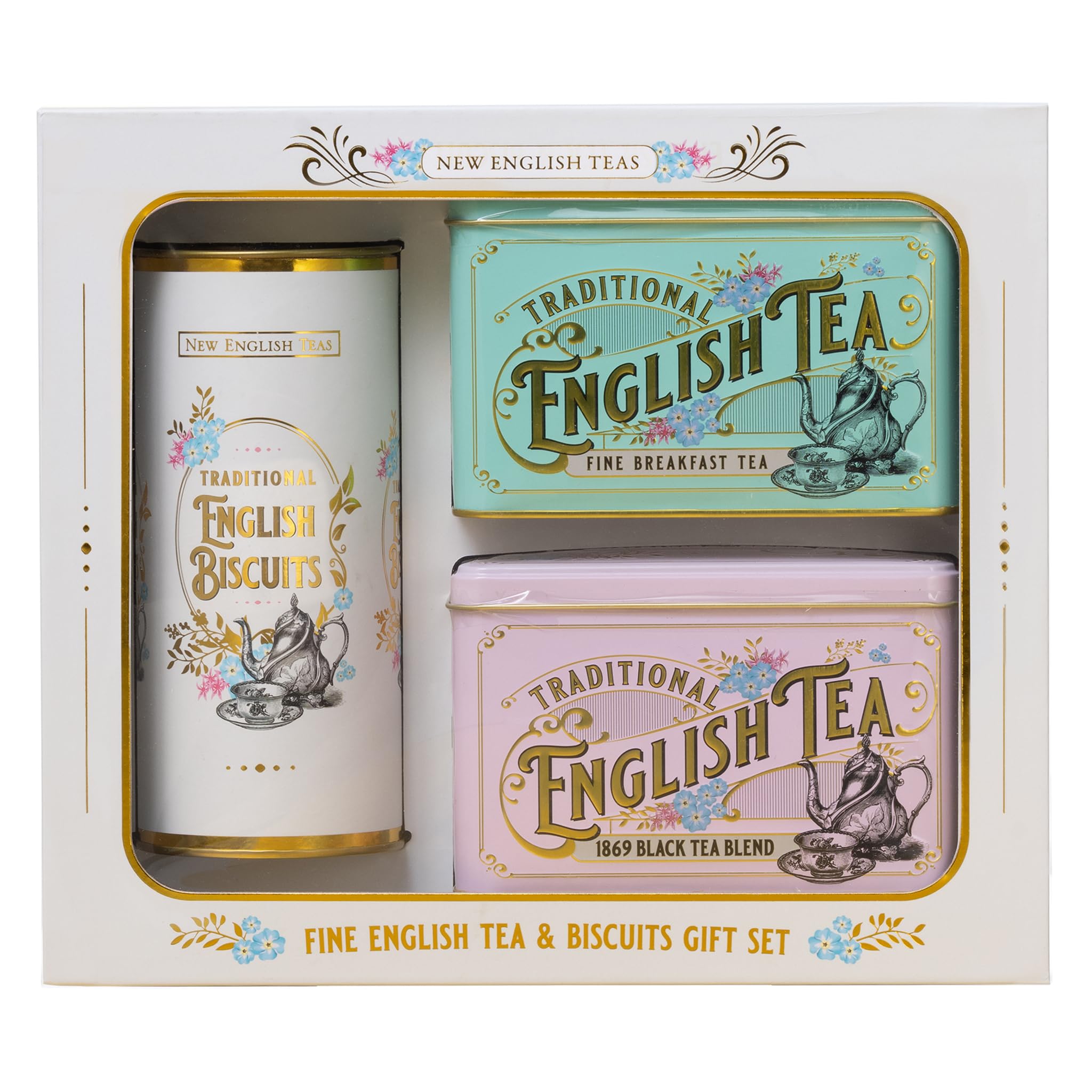 New English Teas - Vintage Victorian Tea & Biscuits Gift Set