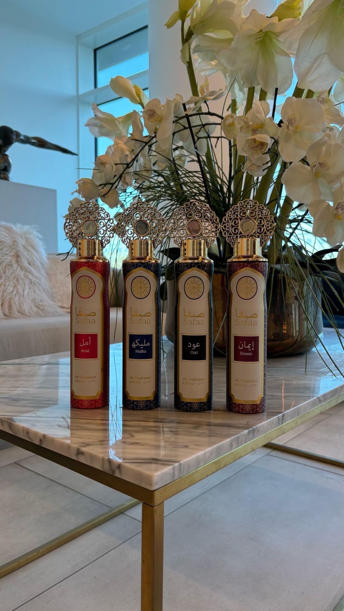 Designer Fragrances - Safaa Oud Air Freshener 3-Pack (300ml Cans) 3