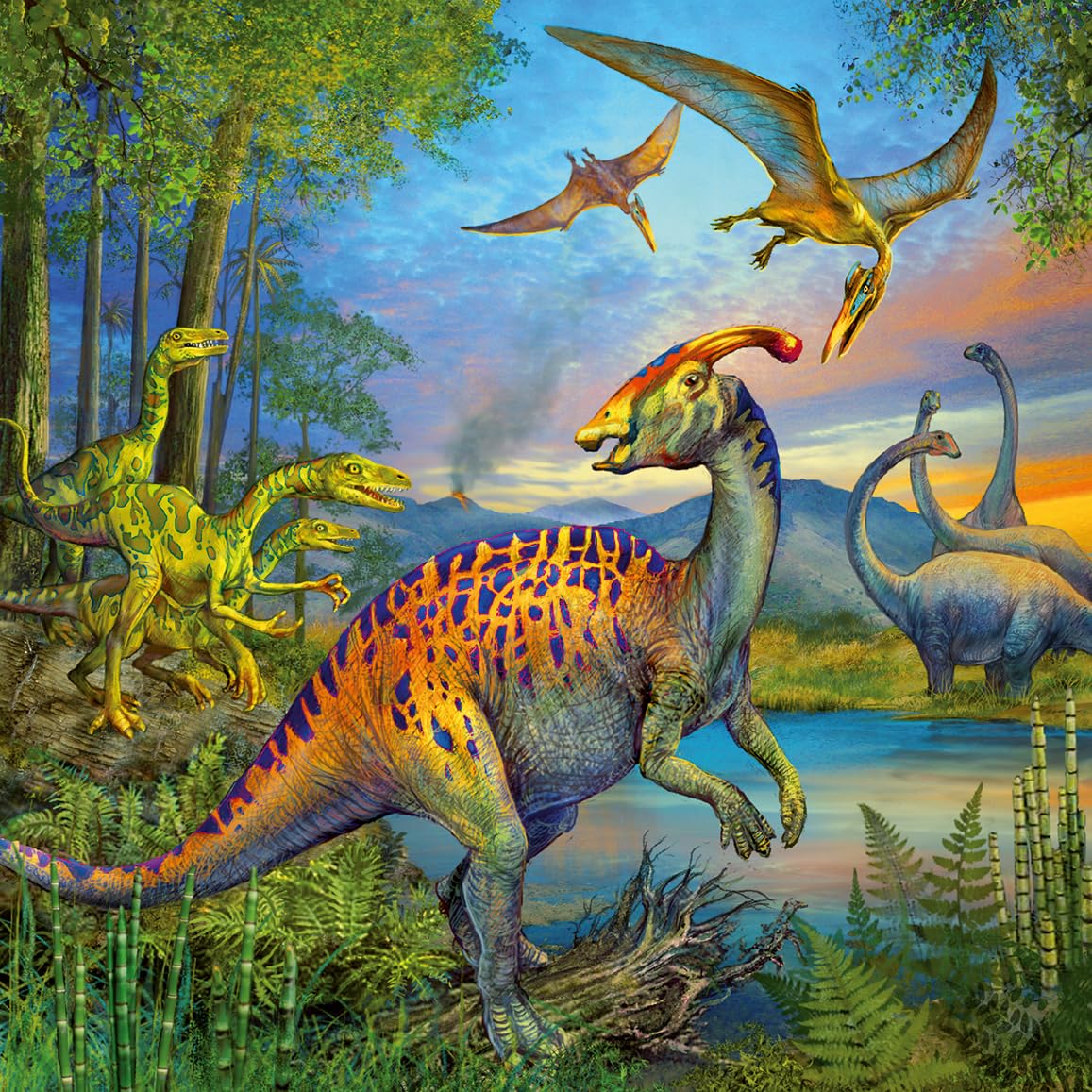 Ravensburger Dino Fascination 3x 49-Piece Jigsaw Puzzle Set for Kids 5 Years and Up 6