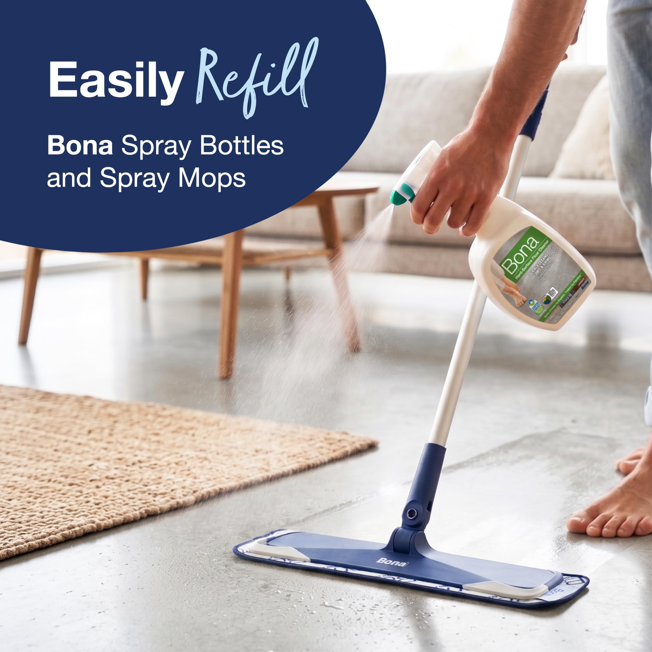 Bona Hard-Surface Floor Cleaner Concentrate - Streak Free | 4 x 60ml Pouches 7