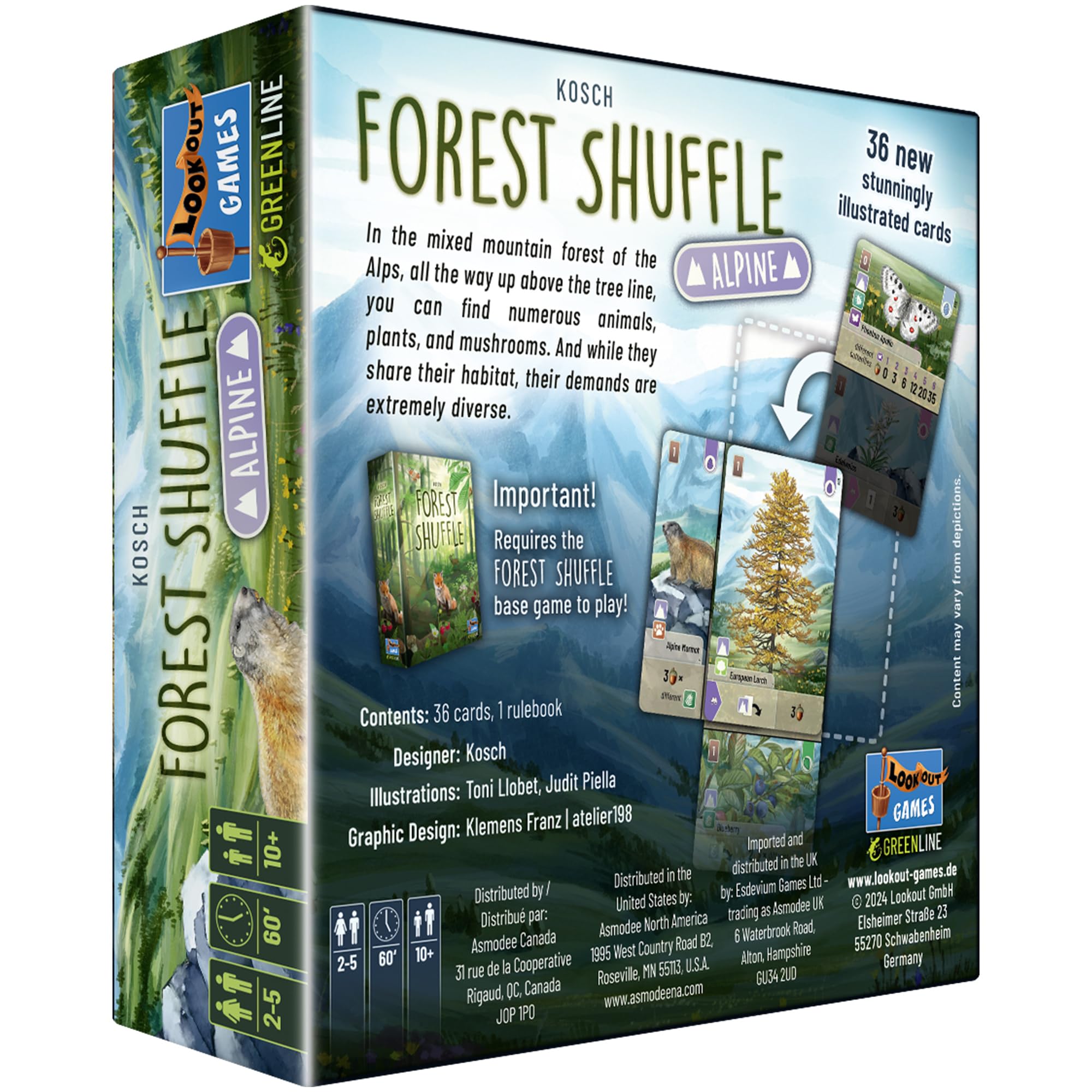 Lookout Forest Shuffle Alpine Expansion Card Game Ages 10+ 3