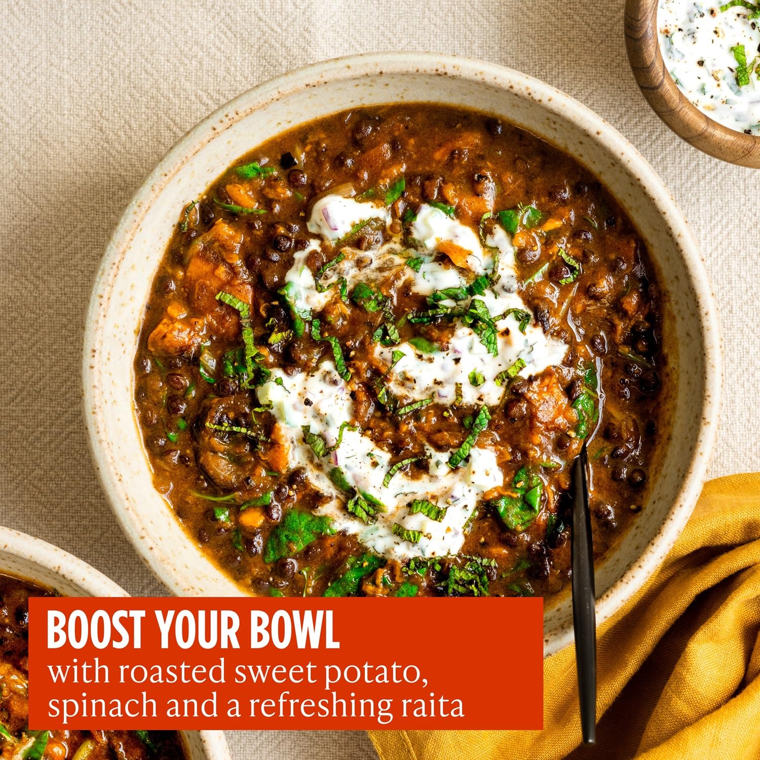 Merchant Gourmet Ready-to-eat Black Dhal - 6 x 280g Pouches | High Fibre & Protein 6