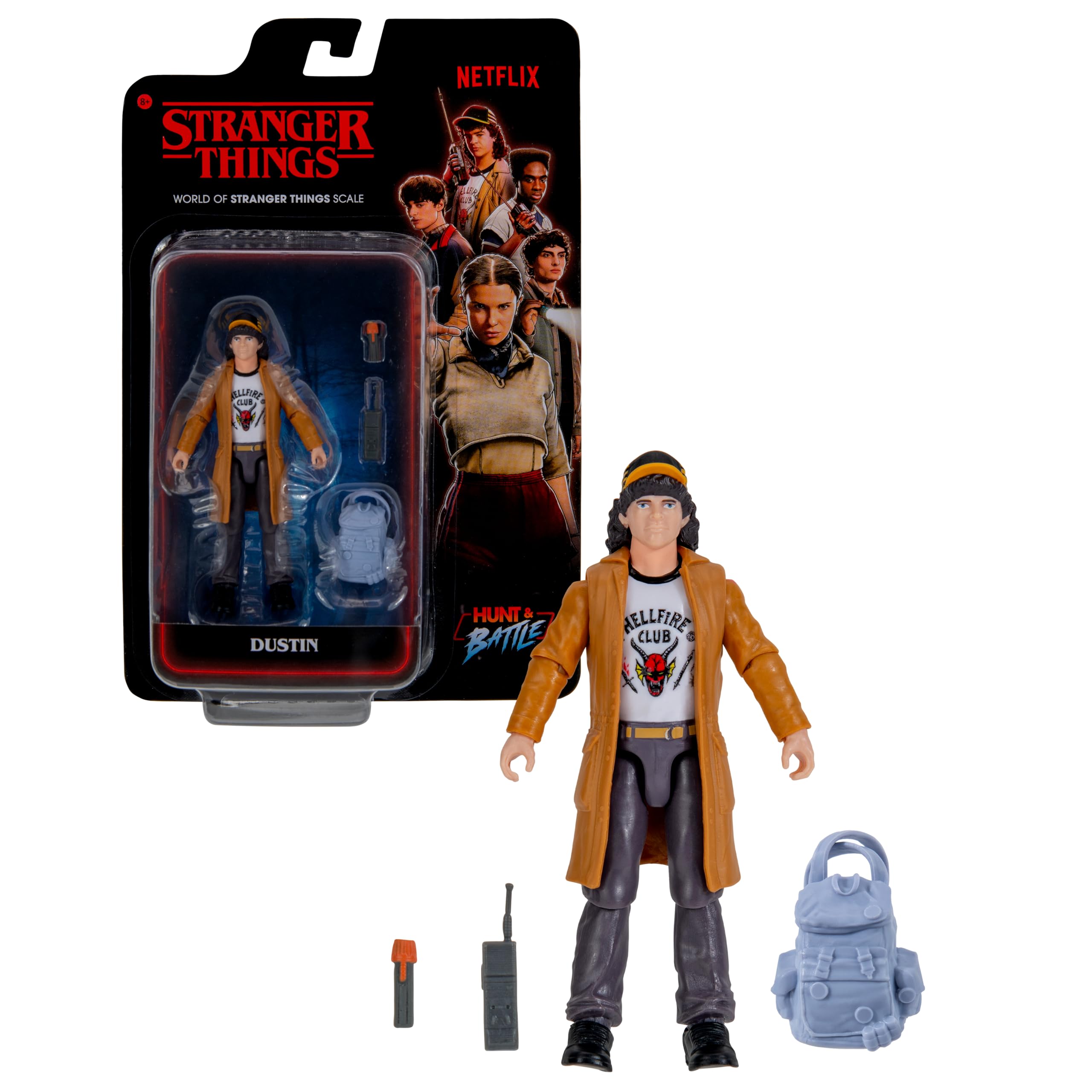 Stranger Things Dustin Henderson Upside Down Collector Figure - 6-Inch Highly Detailed Action Figure