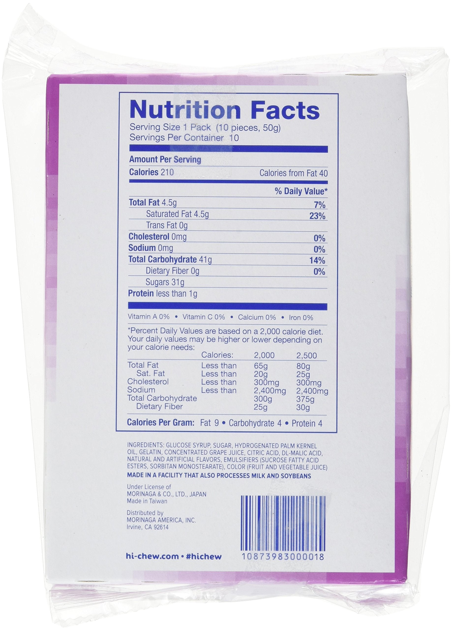 Morinaga Hi-Chew Grape 50g Chewy Fruit Candy - Rich Grape Flavor with Long-Lasting Taste 8