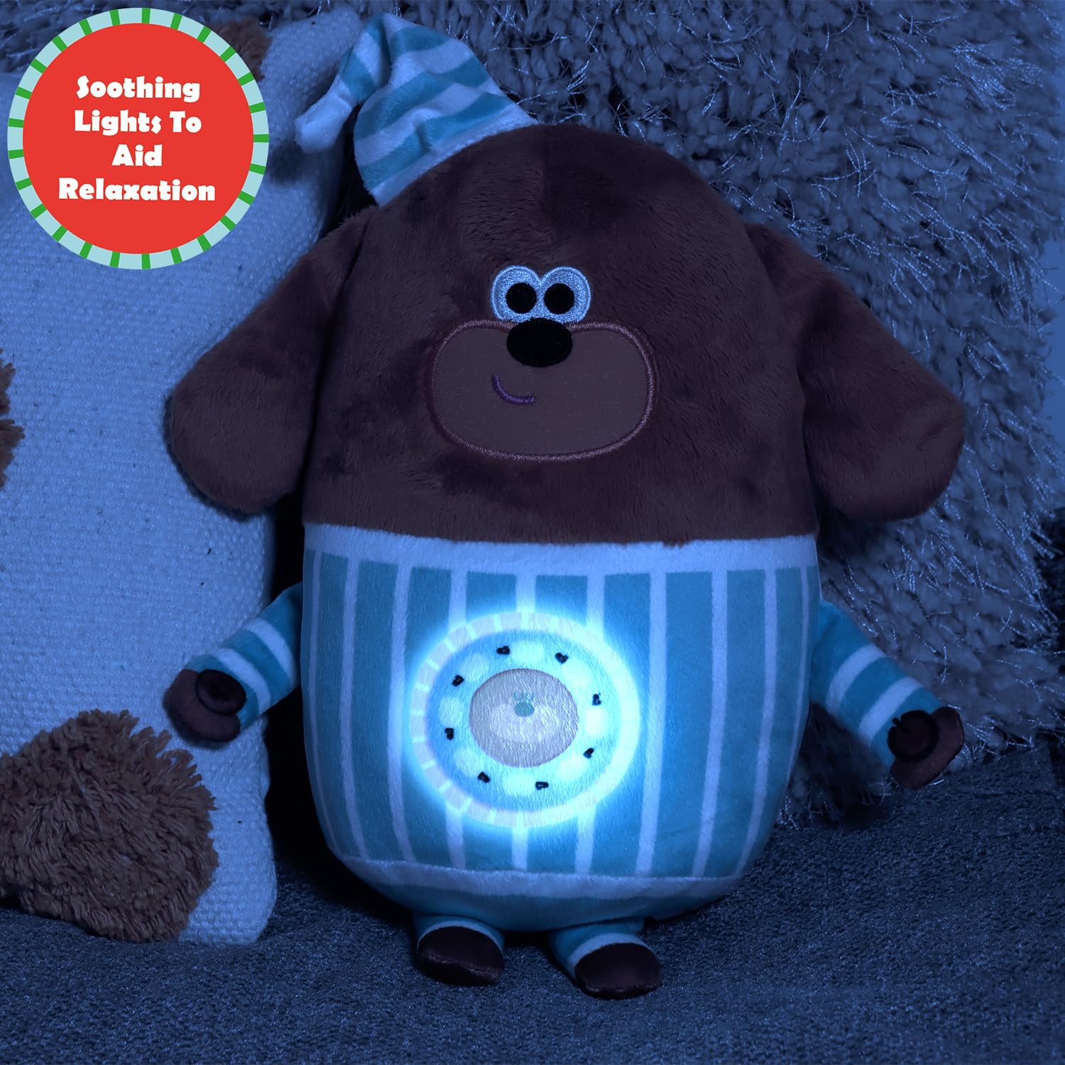 Hey Duggee Sleepy Time Teddy Bear with Soothing Lullaby Song and Lights | Pink | Model 2195 2