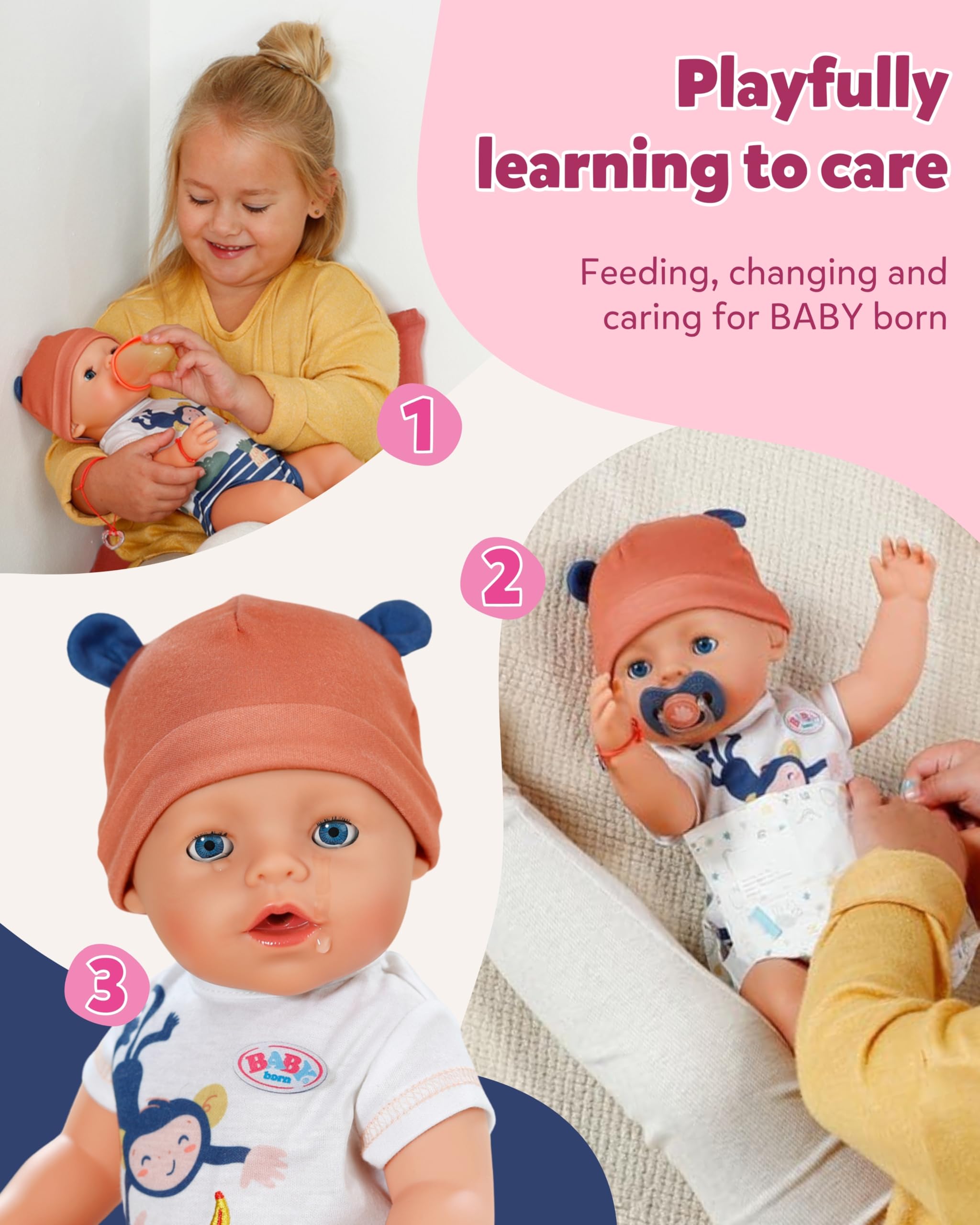BABY born Emma Doll - 43 cm - 10 Functions | Jungle Style | Ages 3+ 5
