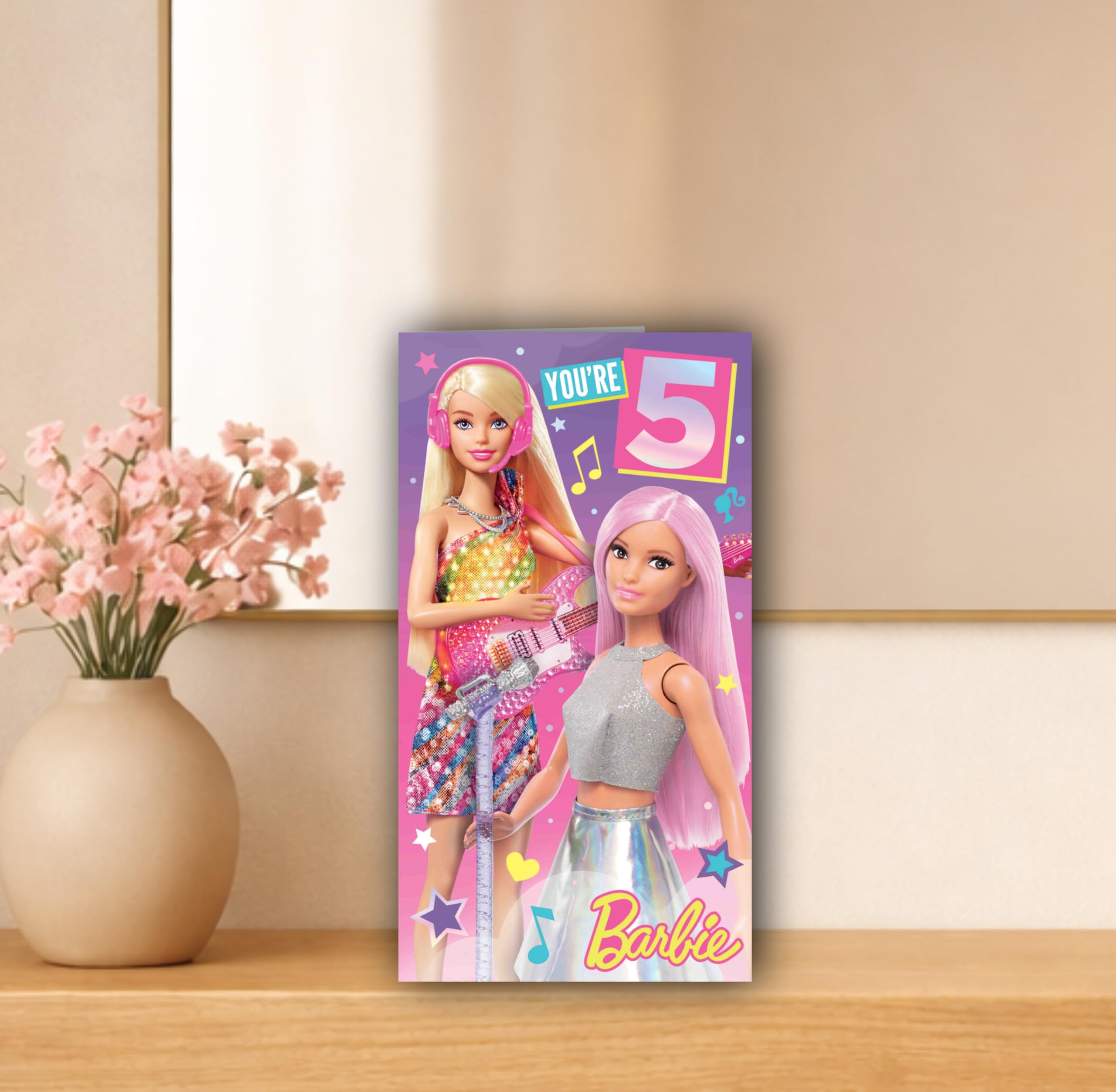 Barbie Birthday Card - Age 5 Greeting Card for Girls | Danilo Promotions LTD 2