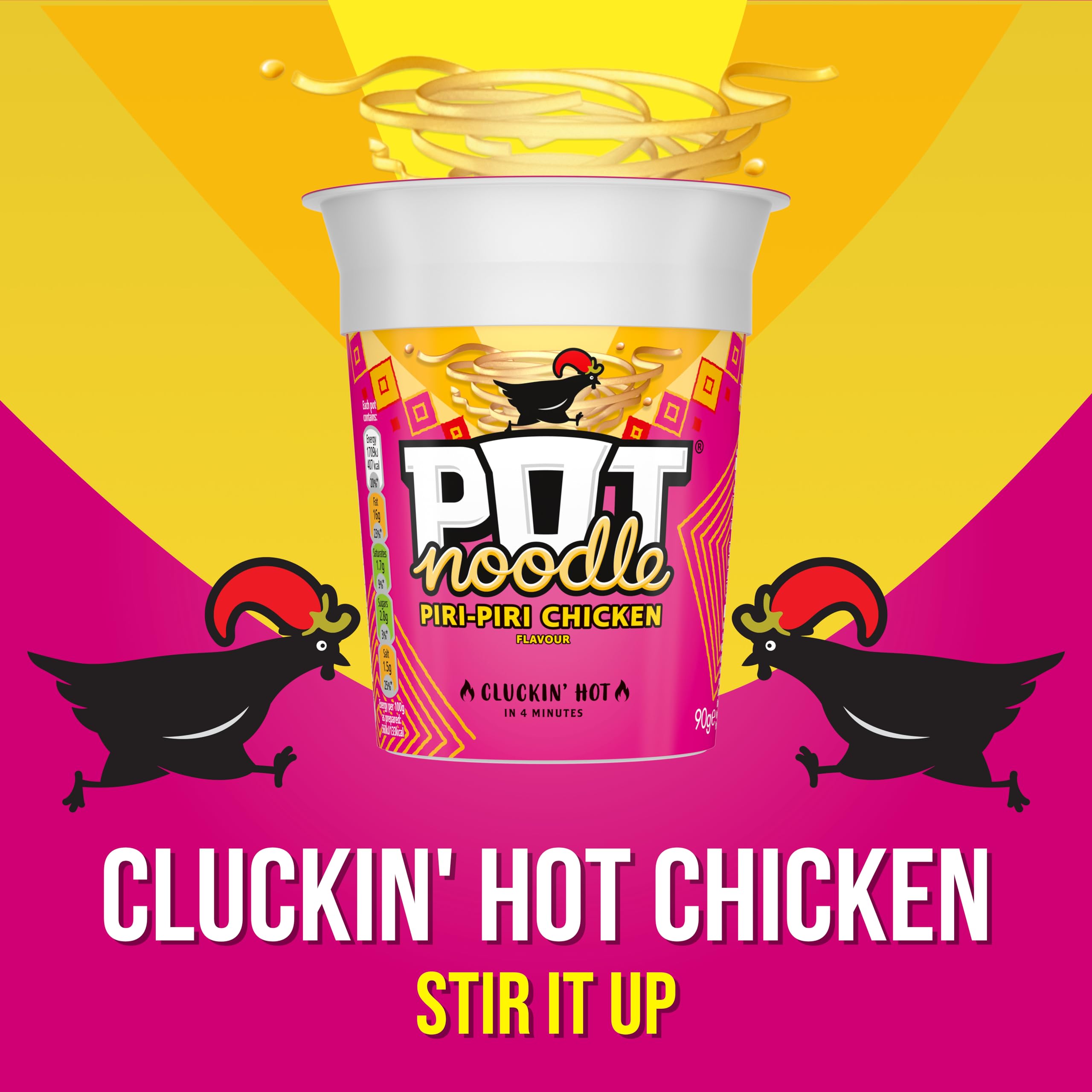 Pot Noodle - Piri-Piri Chicken Instant Noodle Snack, 80g 9