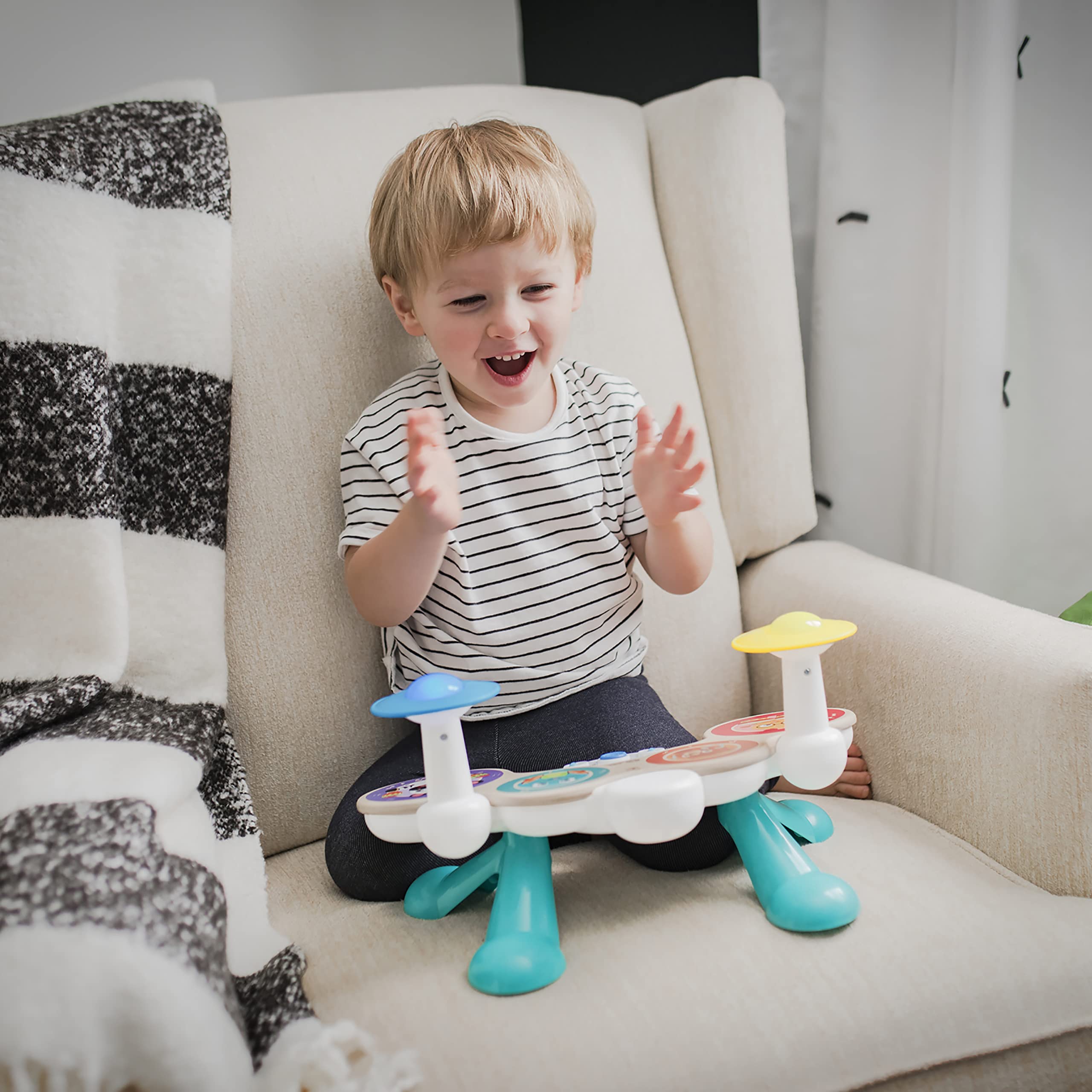 Baby Einstein Together in Tune Wooden Musical Guitar - Magic Touch Technology | Ages 12M+ | 4 Modes 4