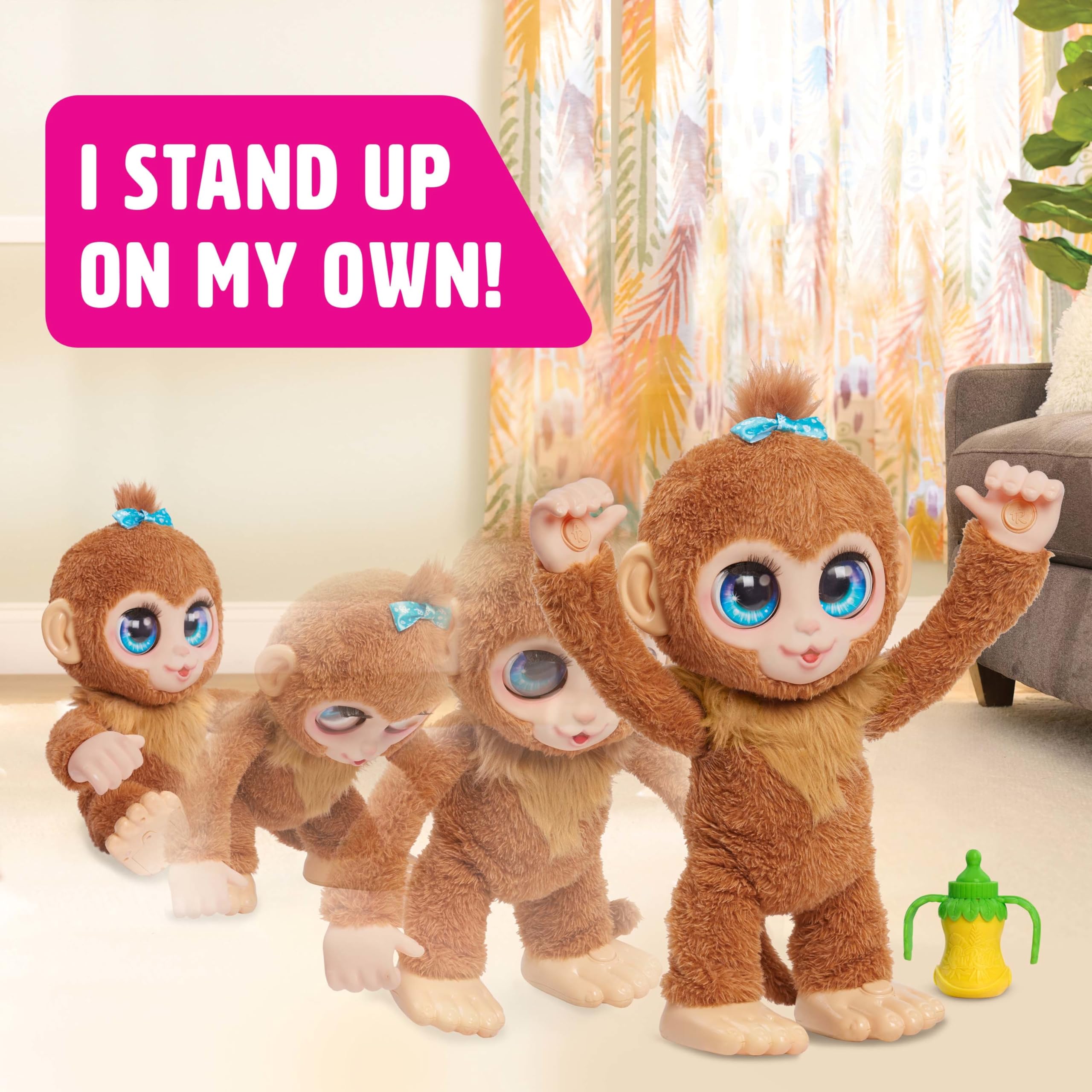 Just Play FurReal Peanut the Playful Monkey - Interactive Plush Toy for Ages 4+ 2