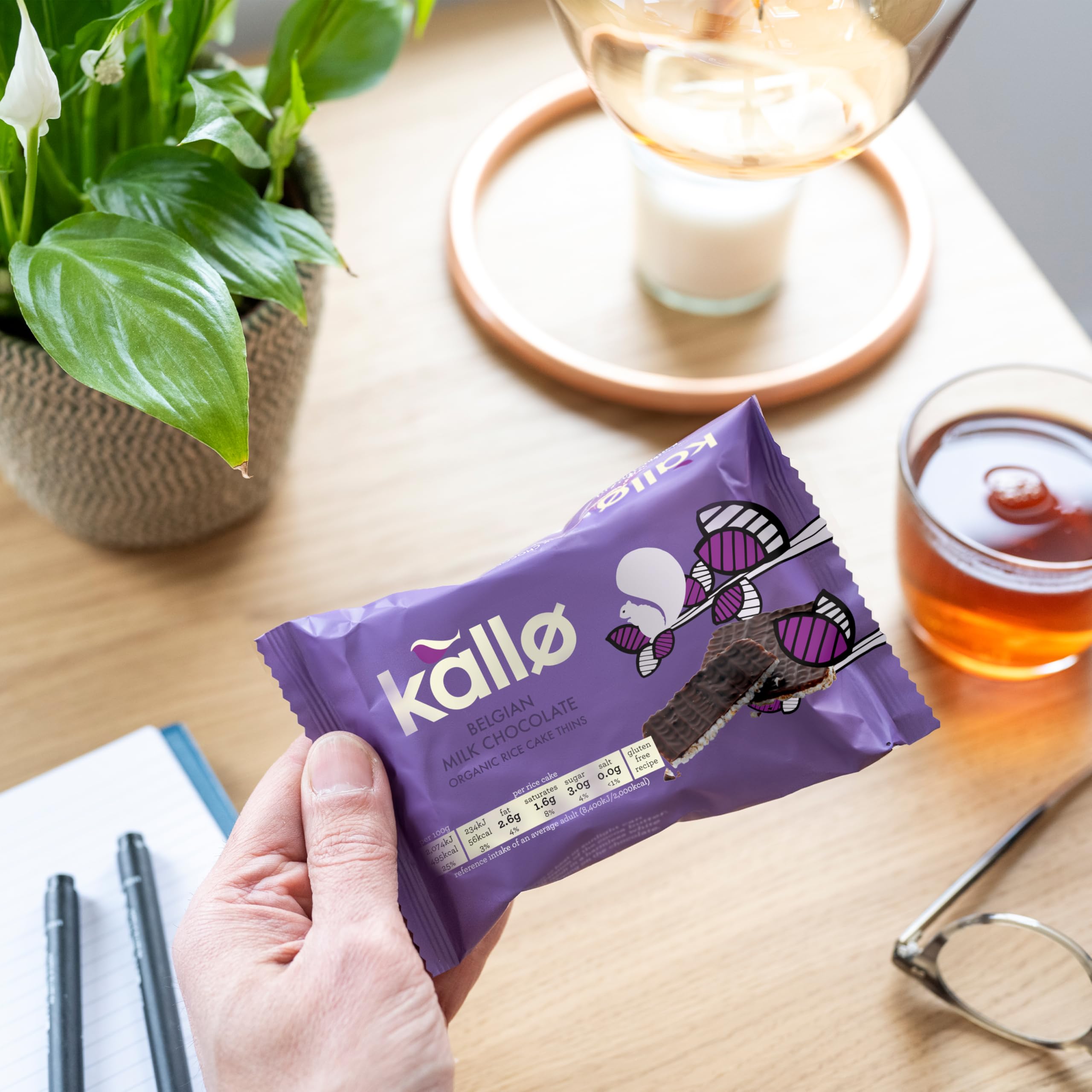 Kallo Organic Belgian Milk Chocolate Thins - Gluten Free Rice Cake | 75 g 7