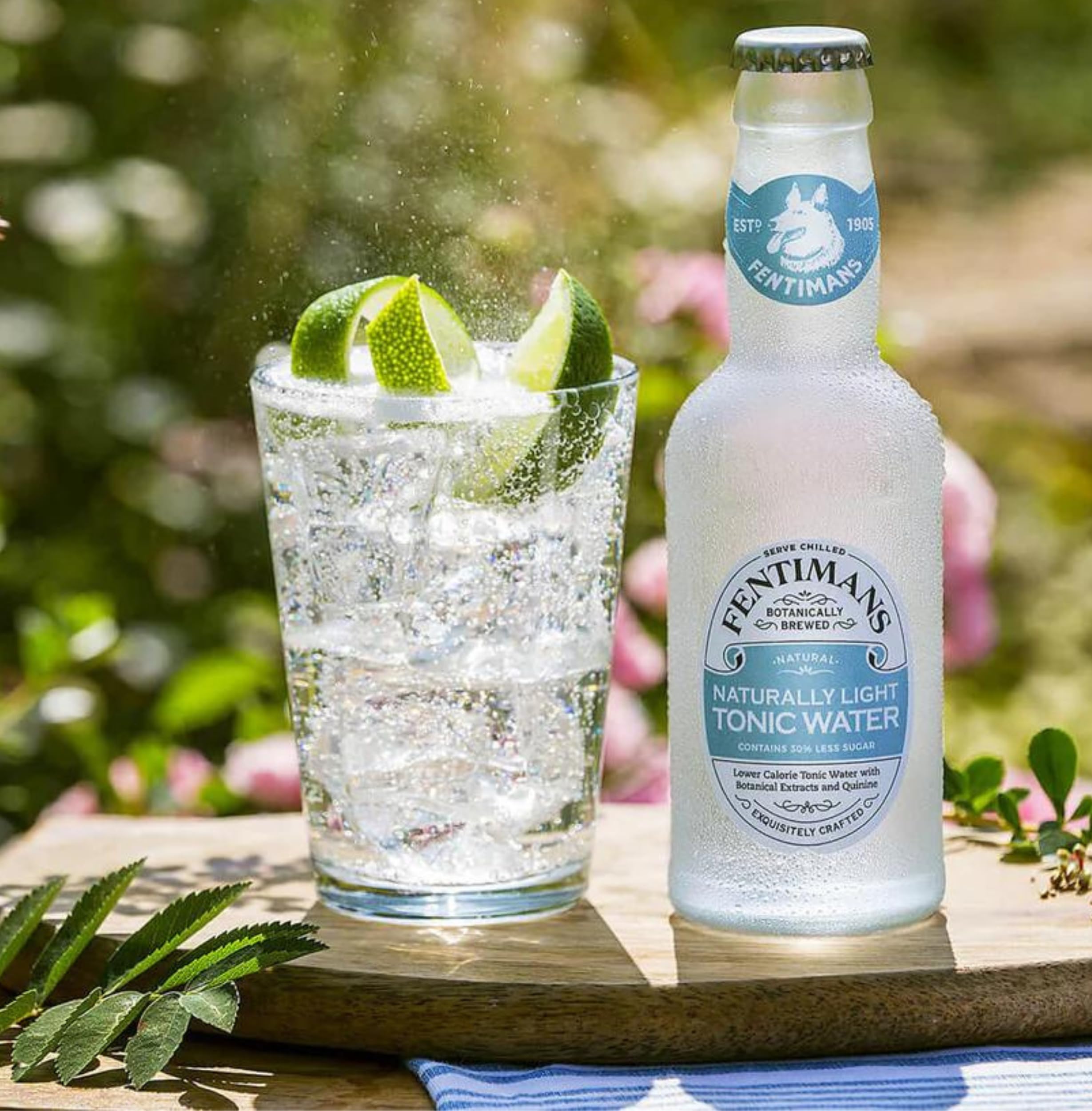 Fentimans Naturally Light Tonic Water - Botanically Brewed with Lemongrass & Citrus - 4 x 200ml 11