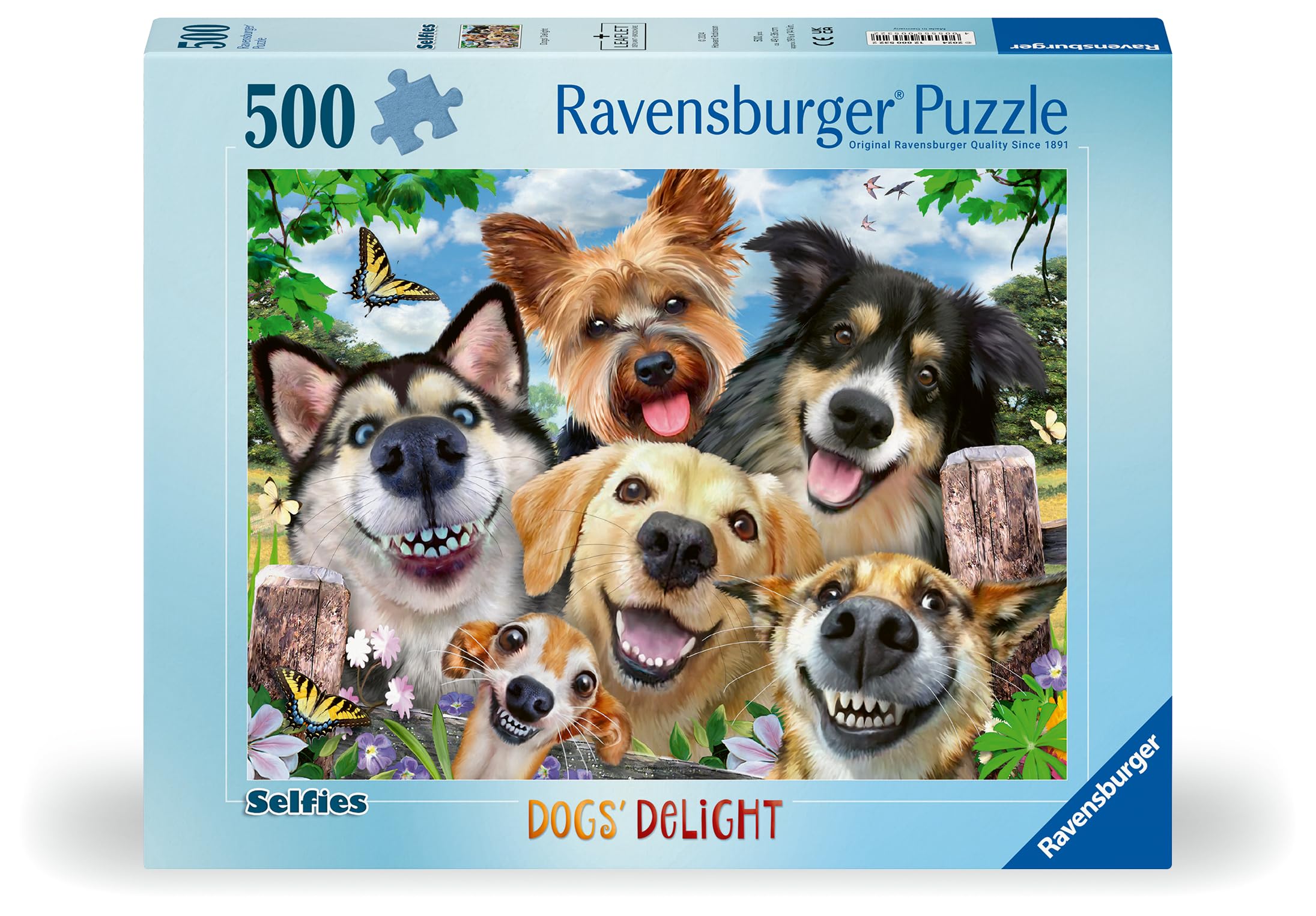 Ravensburger Selfies Dogs' Delight Jigsaw Puzzle - 500 Pieces | Ages 10+ | 49x36cm 6