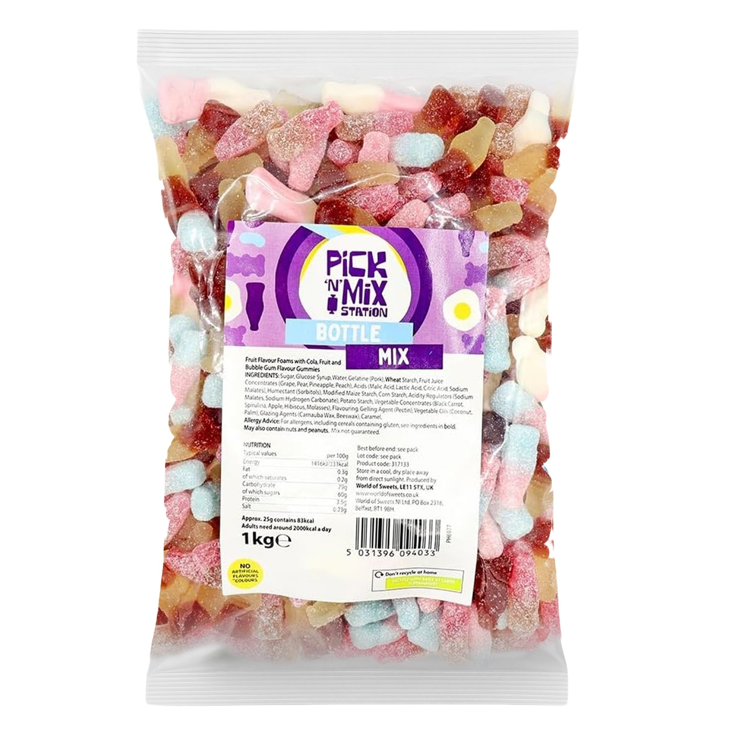 Bonds of London Pick 'n' Mix Station Bottle Mix - Retro Chewy Sweets | 1 kg