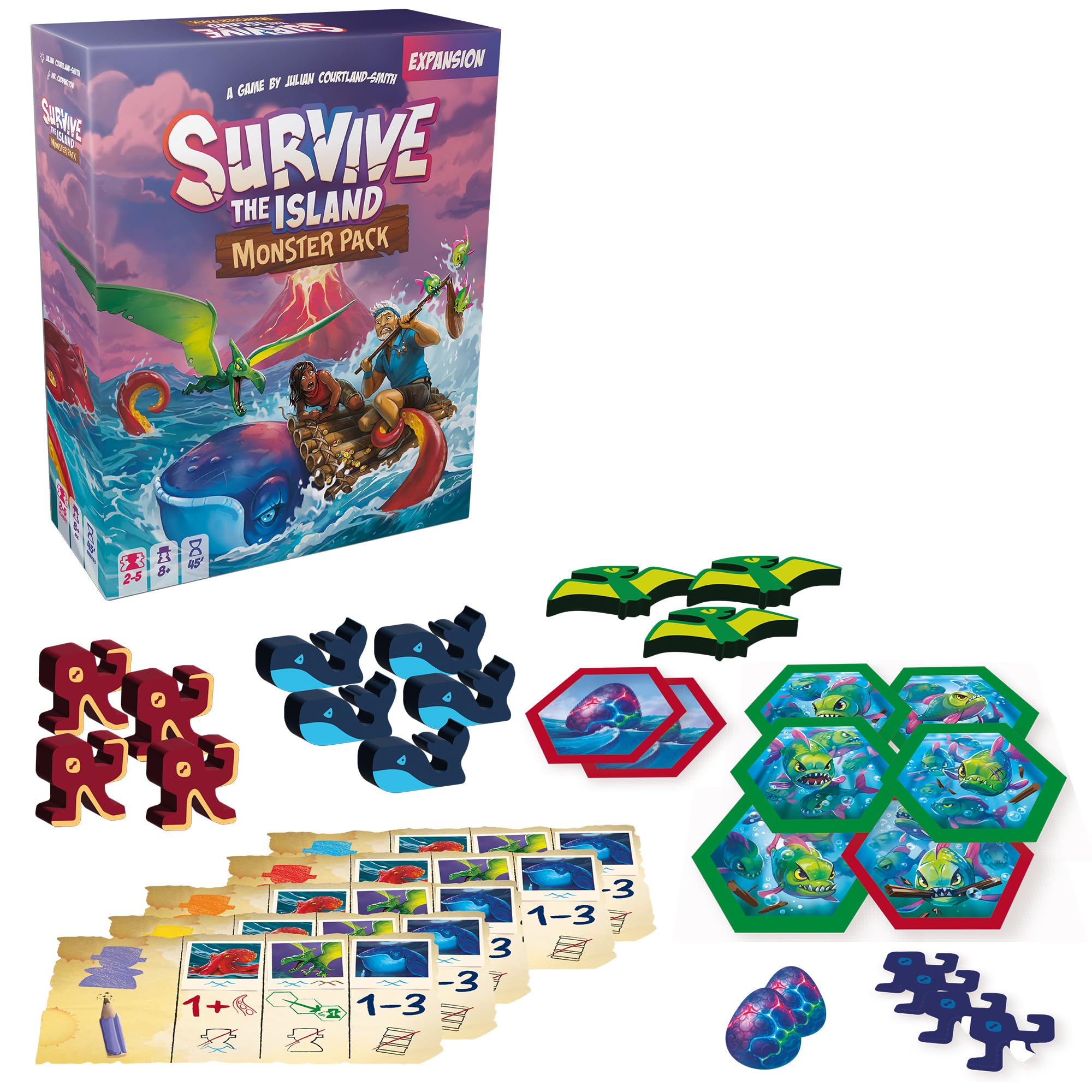 Asmodee Survive The Island Monster Pack Expansion Board Game 3