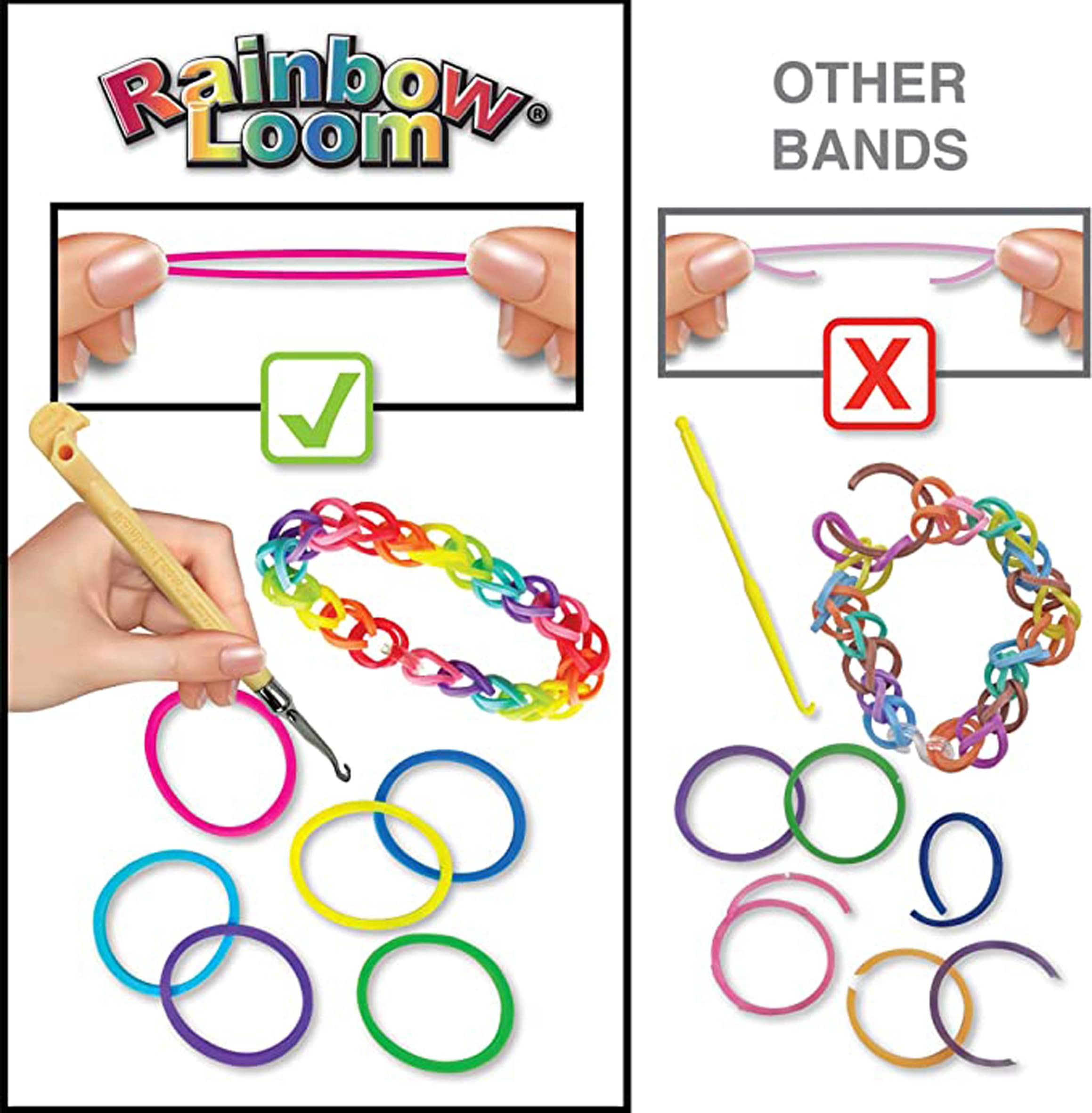Rainbow Loom Original Loom Band Kit | Rubber Band Bracelet Kit with Loom & 600 Bands 4