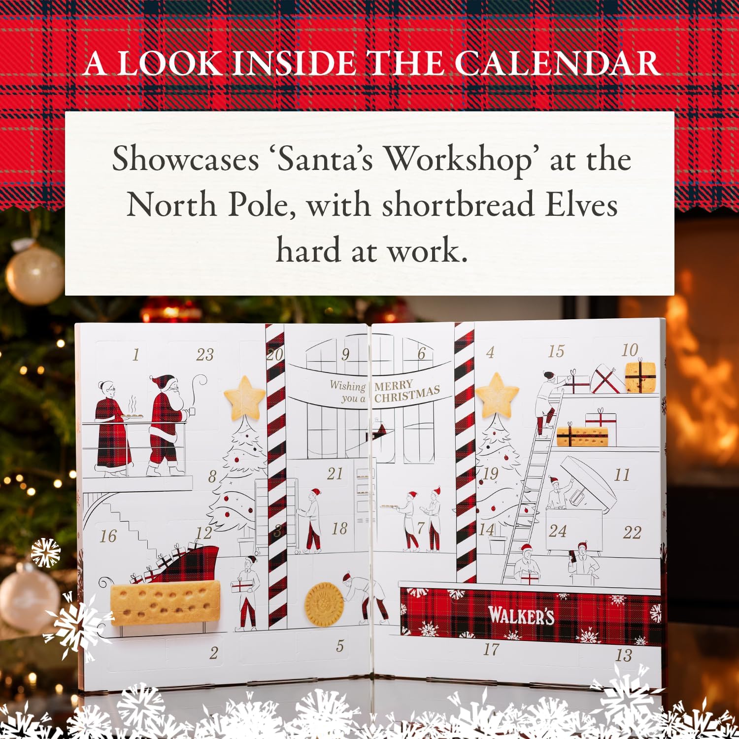 Walker's Shortbread 2024 Advent Calendar - All-Butter Scottish Shortbread Cookies (294g) 5