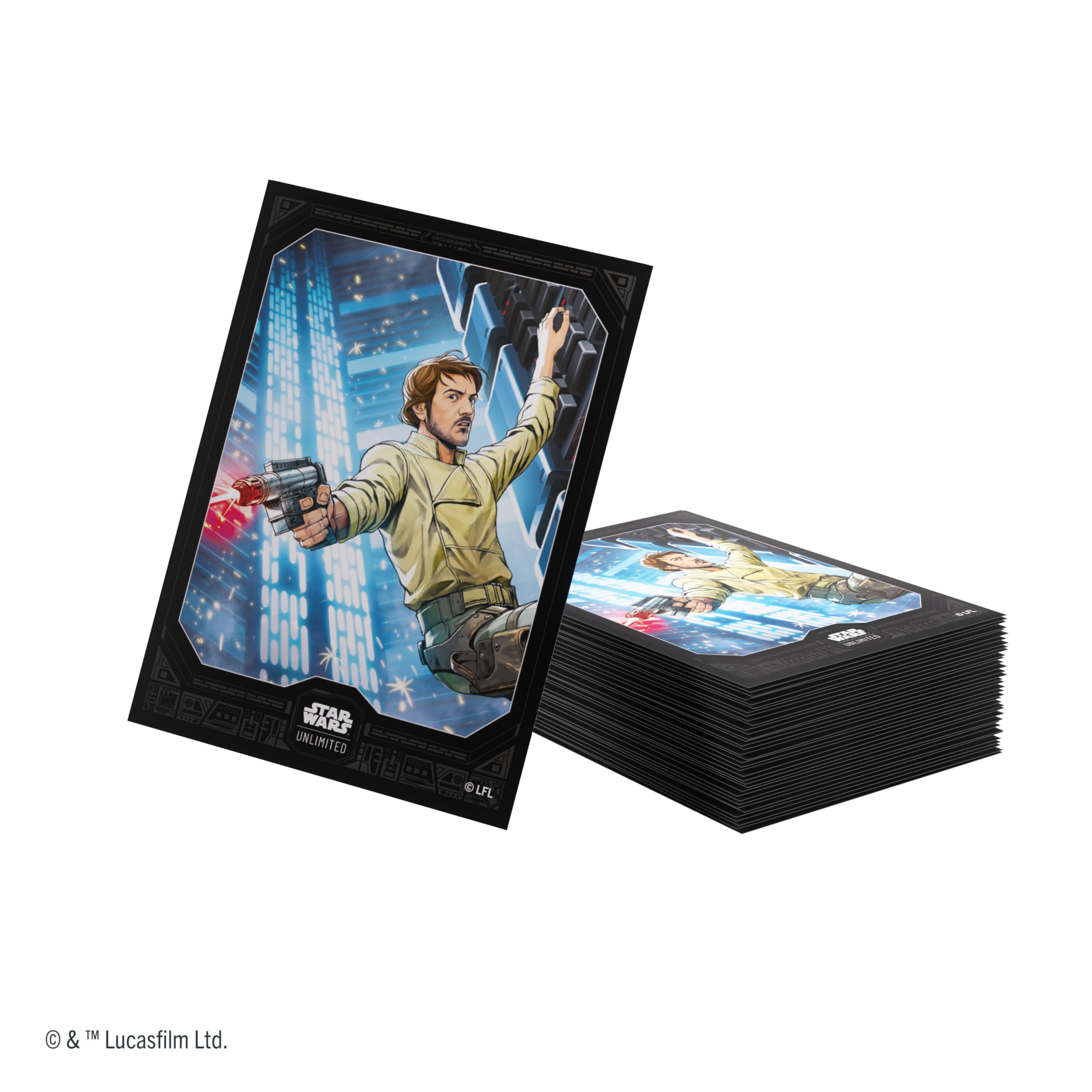 Gamegenic Star Wars: Unlimited Premium Art Sleeves - Cassian Andor | 66x92mm | 62 Count 2