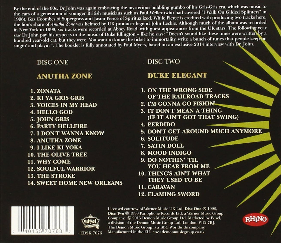Dr. John - Anutha Zone + Duke Elegant [Audio CD]